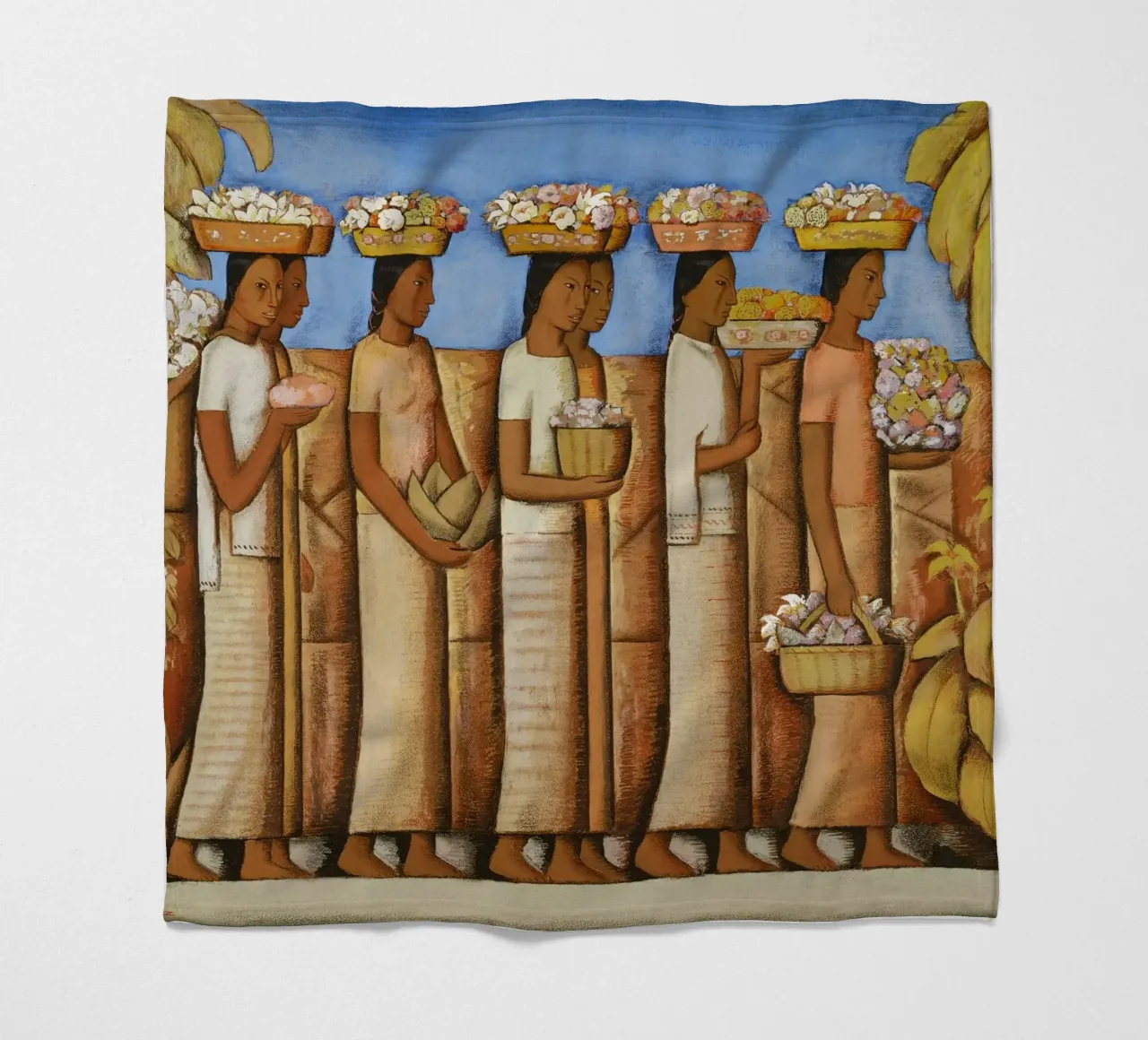 Alfredo Ramos Martínez - "I venditori di fiori" Messicano moderno coperta in pile da NorwesClub