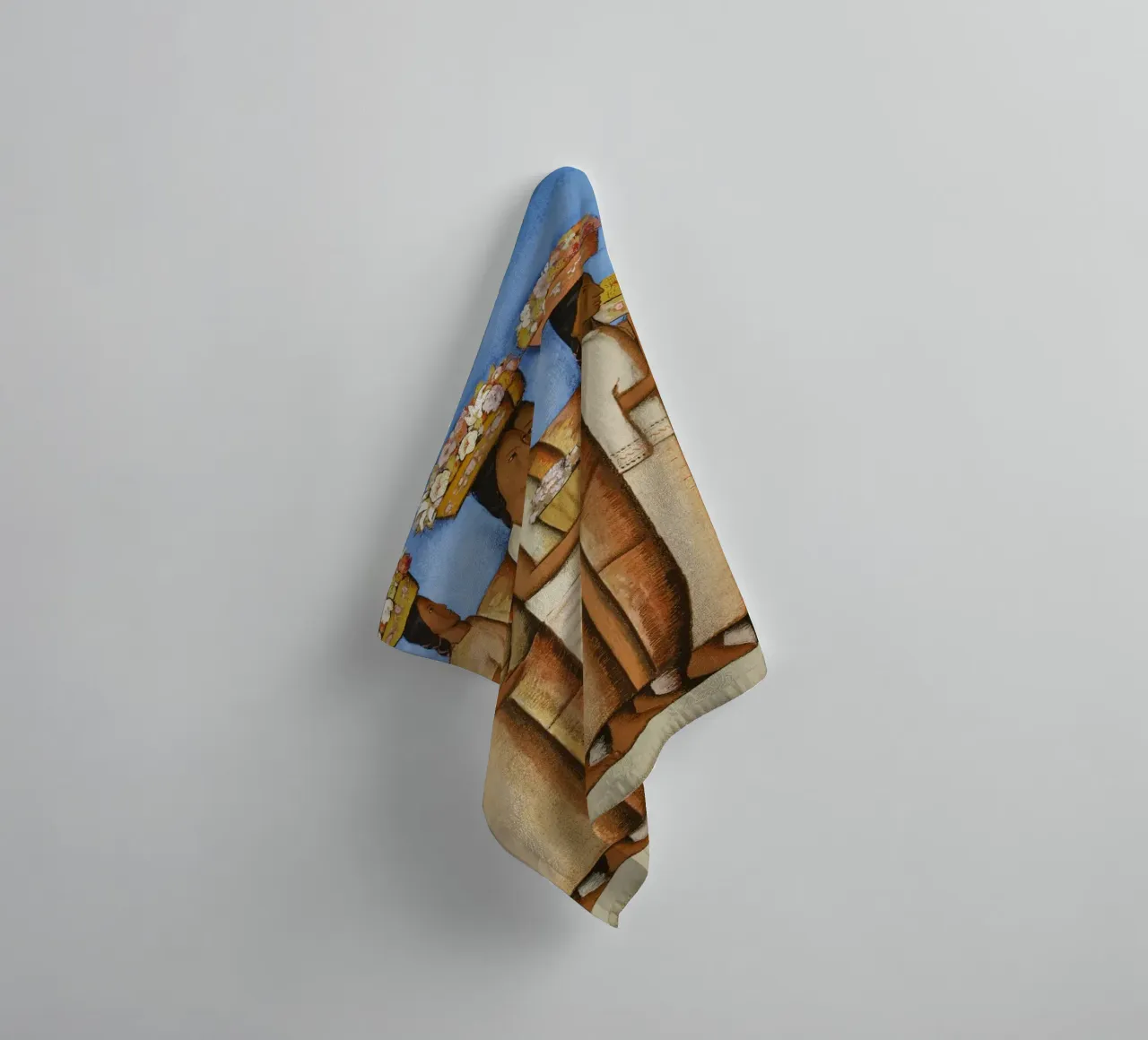 Alfredo Ramos Martínez - "I venditori di fiori" Messicano moderno asciugamano da bagno da NorwesClub