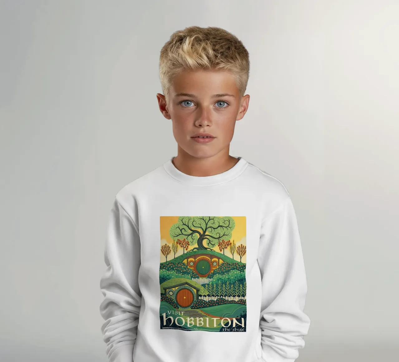 Visitare Hobbiton La Contea felpa bambino da Junkie Movie