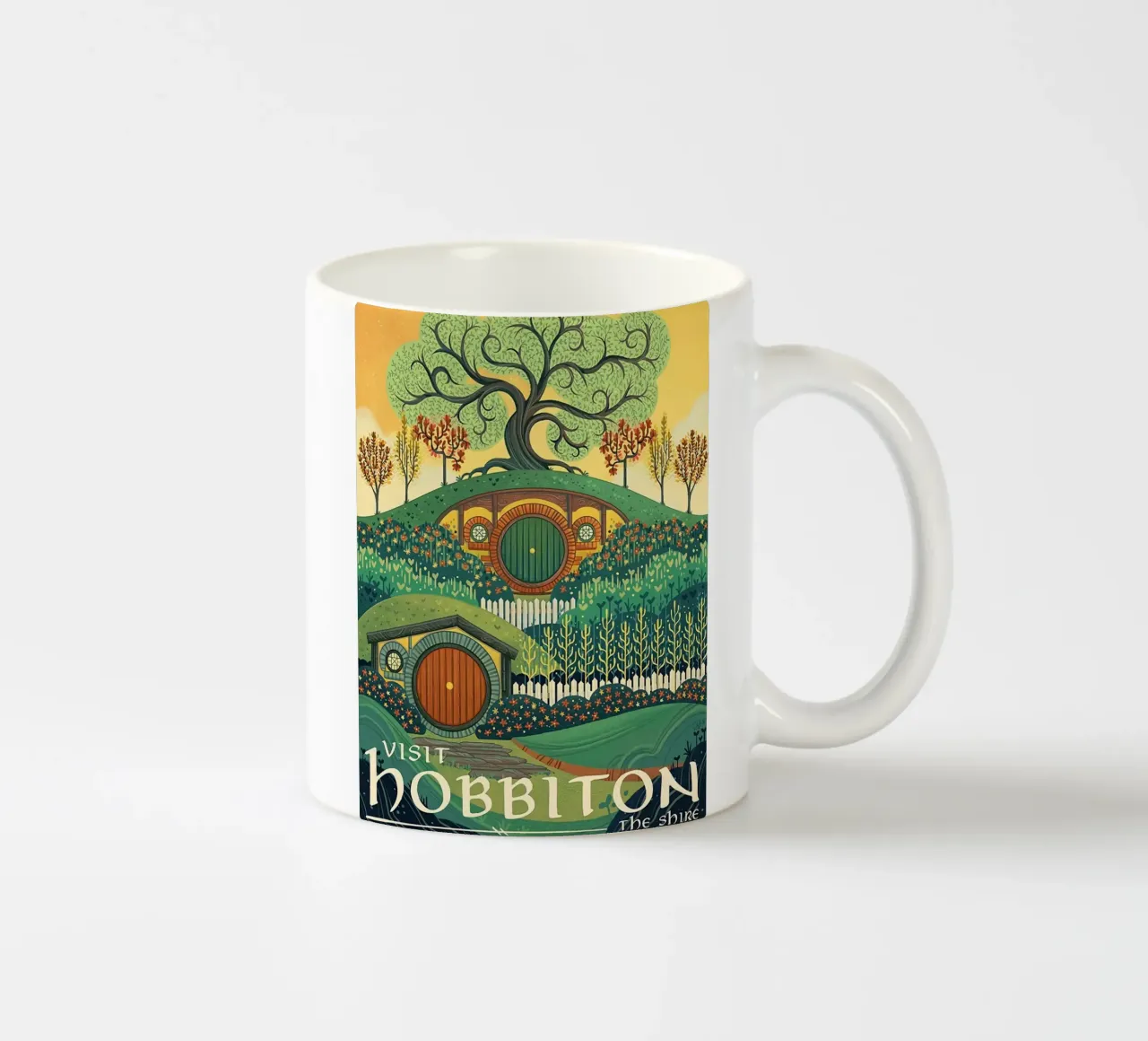 Visiter Hobbiton La Comté mug en céramique de Junkie Movie