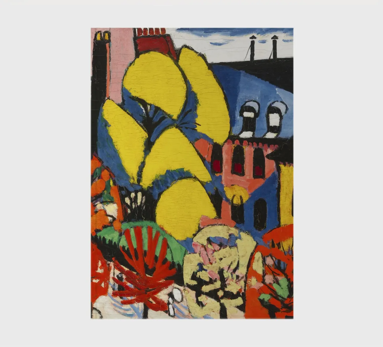 Henry Lyman Sayen - Abstract Urban Landscape "Trees" - Moder notebook by NorwesClub
