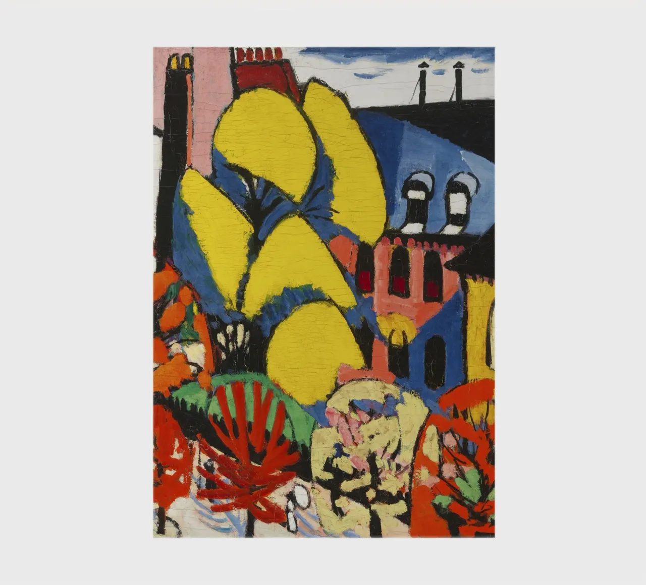 Henry Lyman Sayen - Abstract Urban Landscape "Trees" - Moder notebook by NorwesClub
