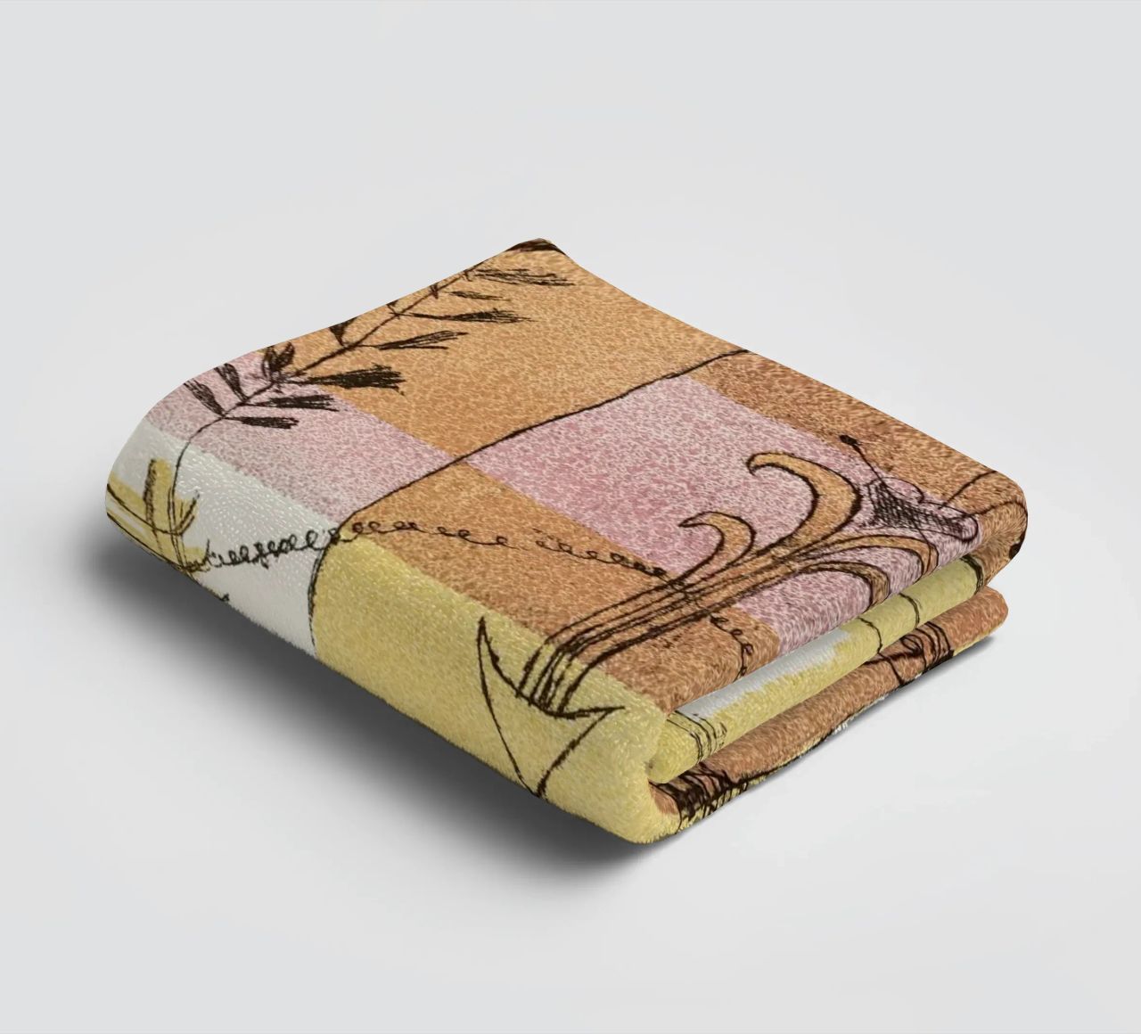 Paul Klee Hoffmann Abstract Art Print - Surrealism & Bauhaus towel by NorwesClub