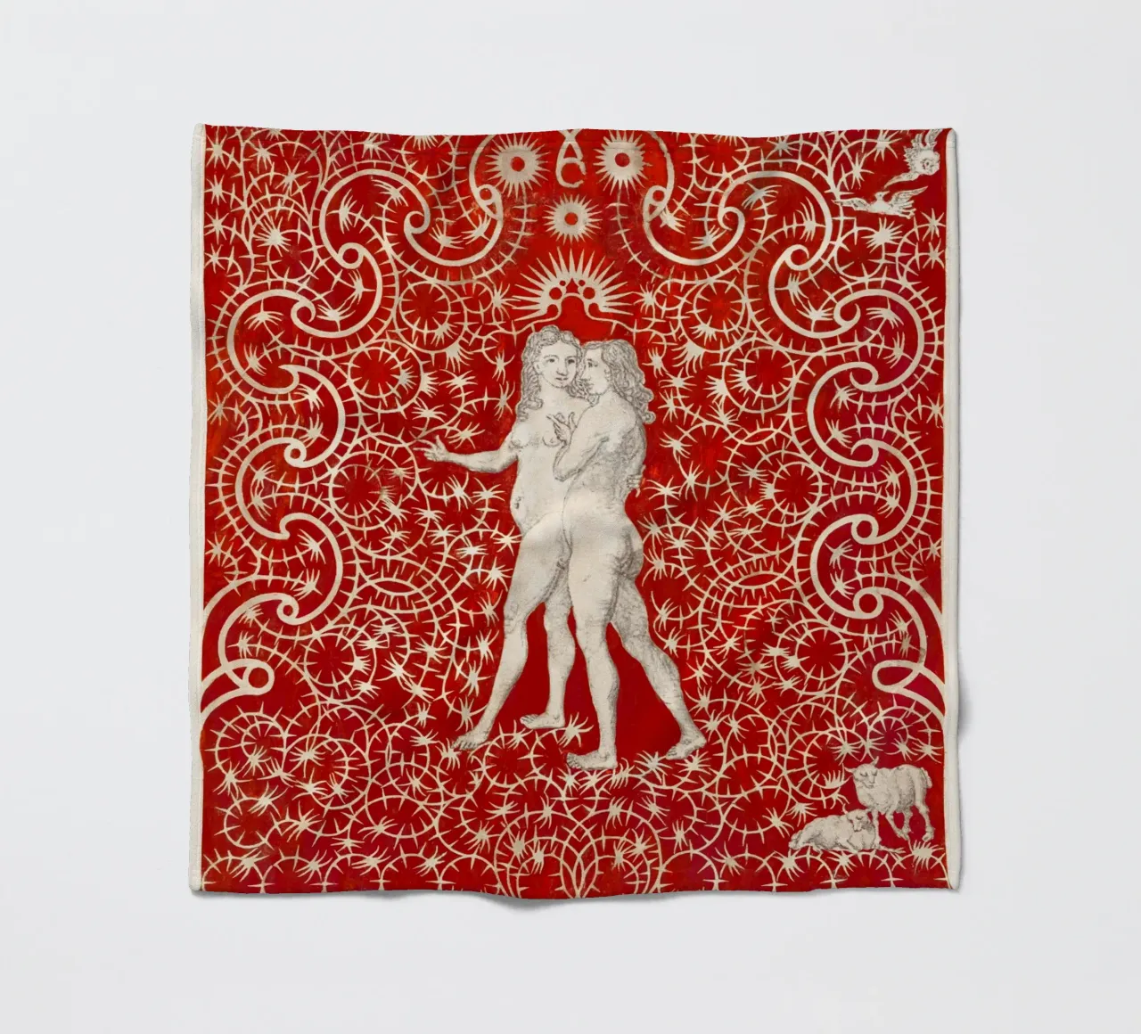 Adamo ed Eva di Aubrey Beardsley - Art Nouveau e simbolismo Prin coperta in pile da NorwesClub