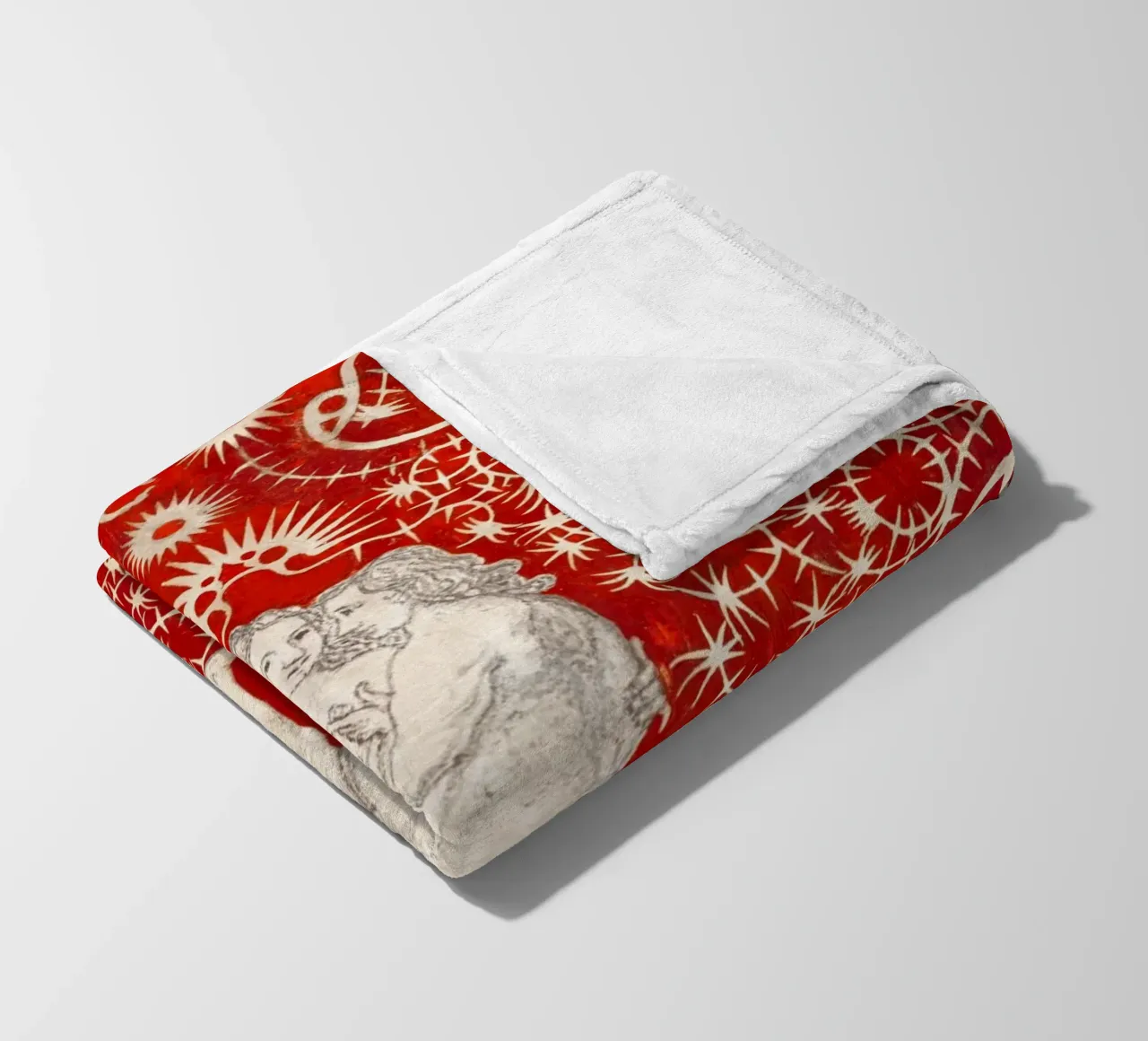 Adamo ed Eva di Aubrey Beardsley - Art Nouveau e simbolismo Prin coperta in pile da NorwesClub