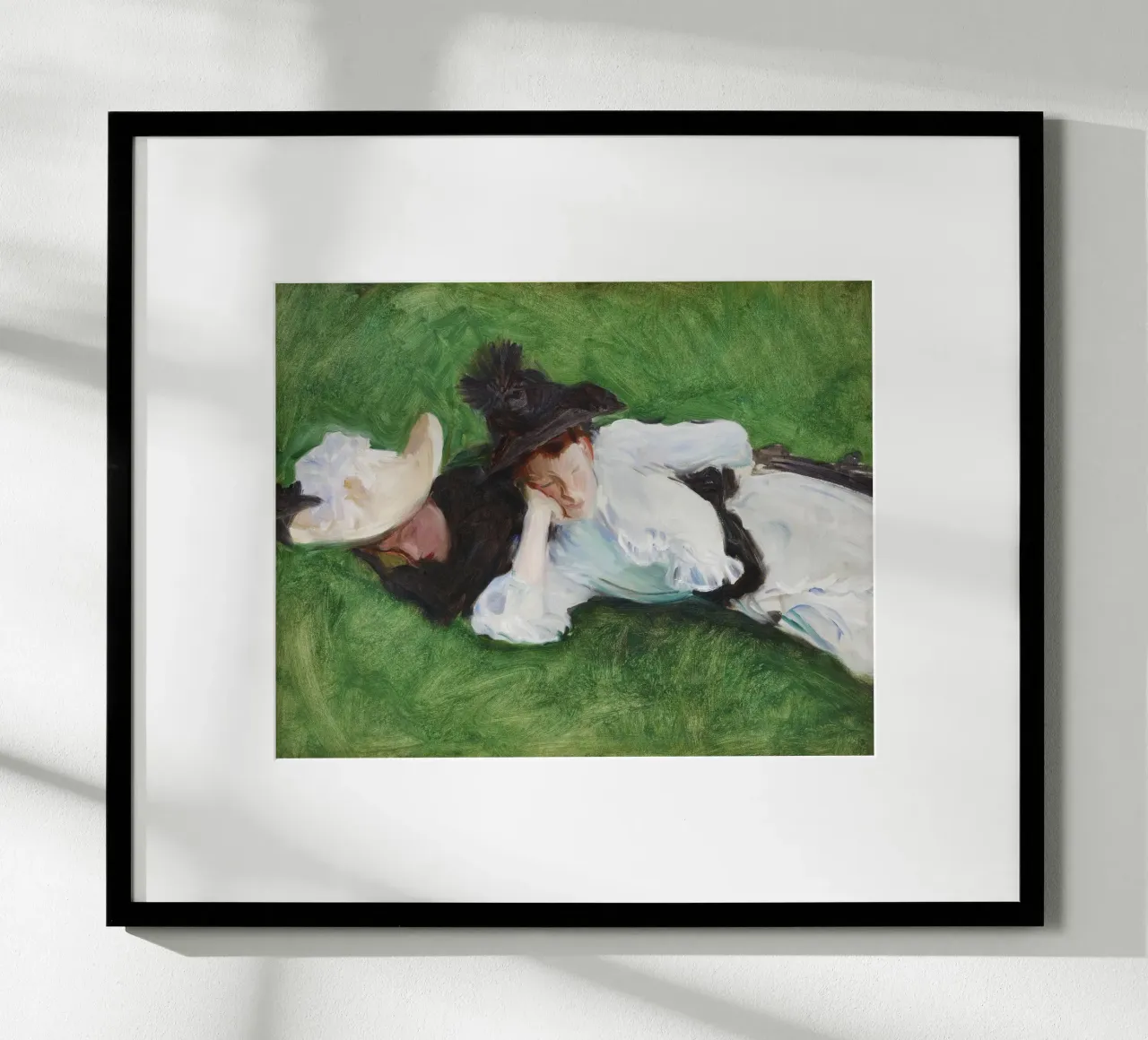 Berthe Morisot "Due ragazze su un prato" - Impressionismo e Femminismo poster da NorwesClub