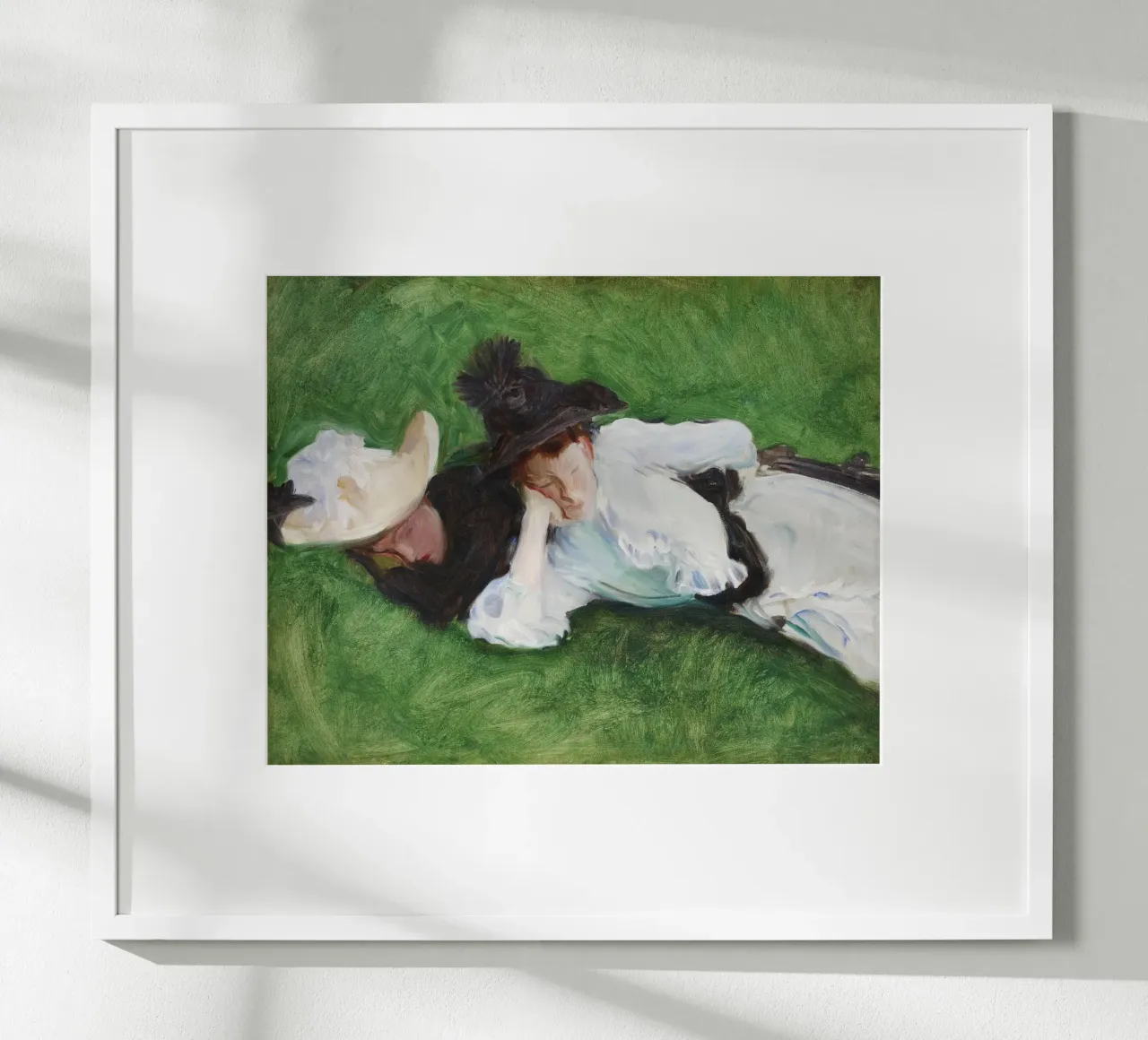 Berthe Morisot "Due ragazze su un prato" - Impressionismo e Femminismo poster da NorwesClub