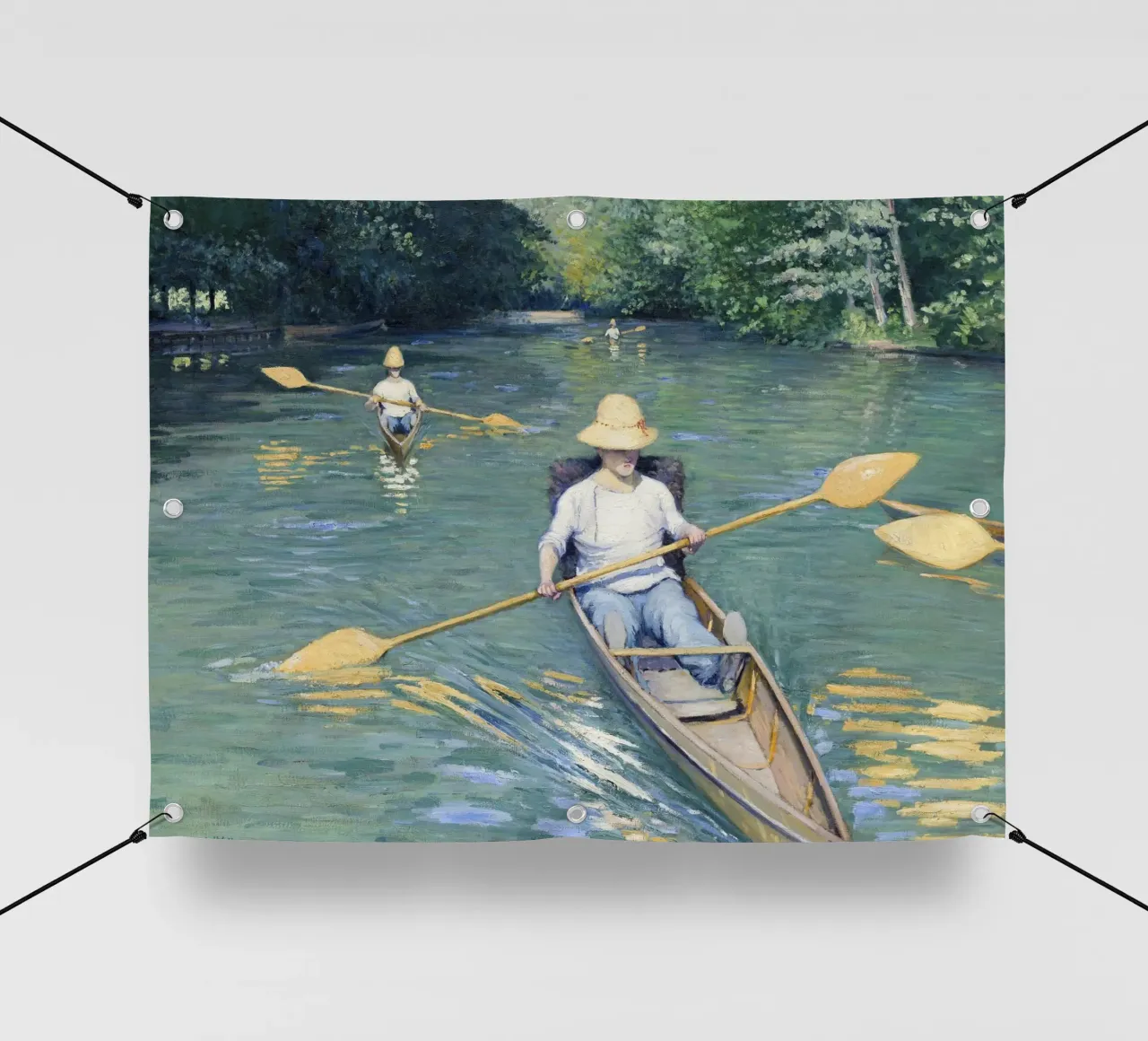 Gustave Caillebotte "Skiffs" - Impressionism & Leisure Art P telo in pvc da NorwesClub