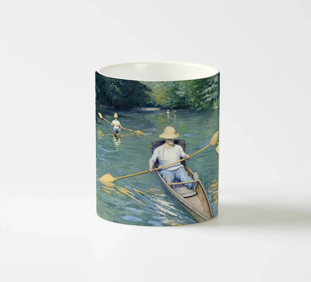 Gustave Caillebotte "Skiffs" - Impressionism & Leisure Art P tazza in ceramica da NorwesClub