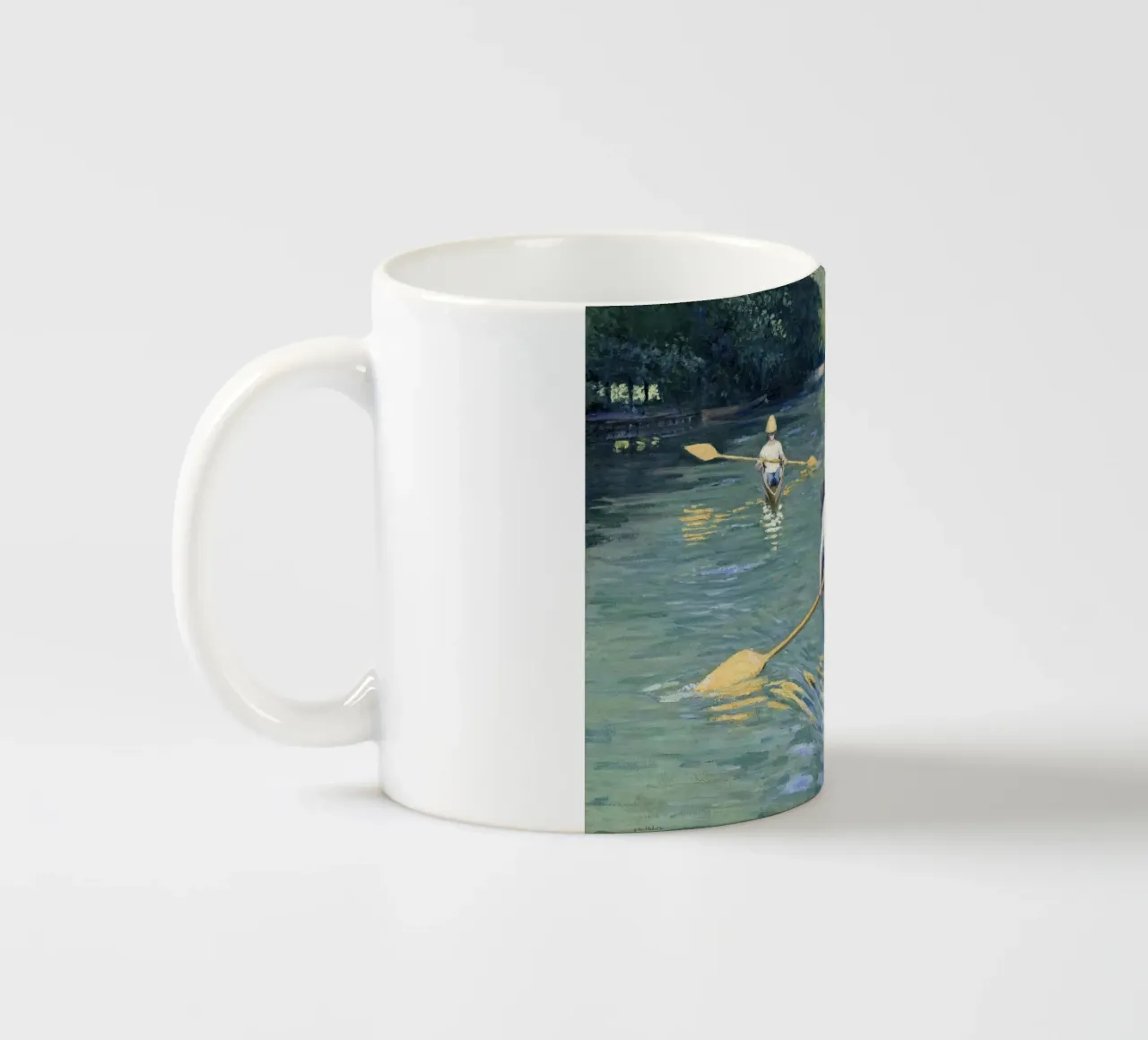 Gustave Caillebotte "Skiffs" - Impressionism & Leisure Art P tazza in ceramica da NorwesClub