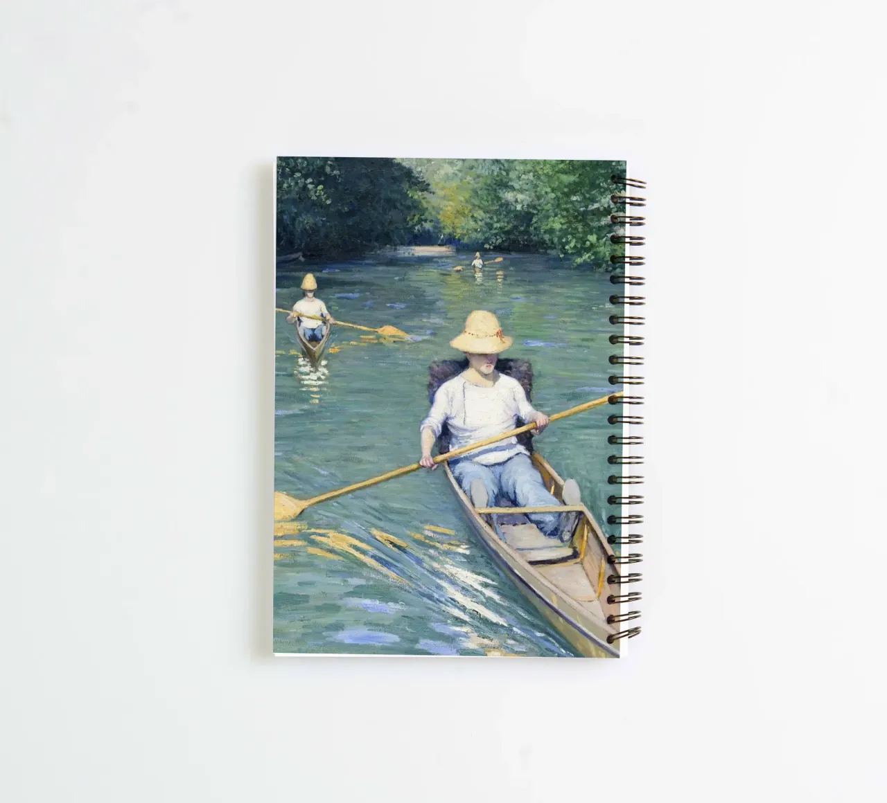 Gustave Caillebotte "Skiffs" - Impressionism & Leisure Art P diario ad anelli da NorwesClub