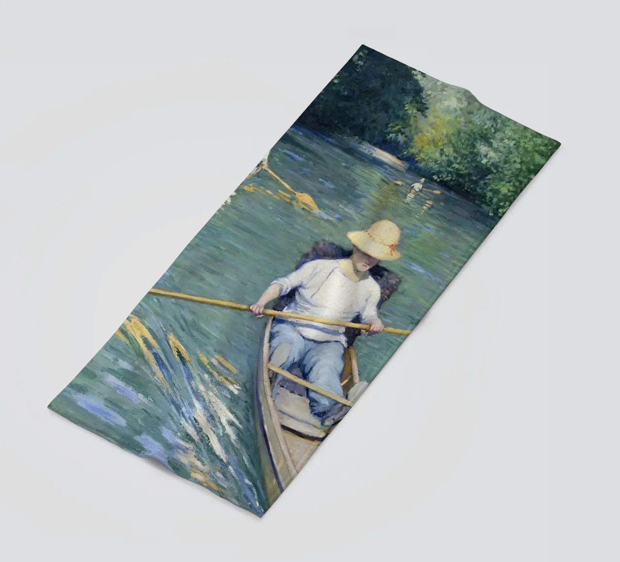 Gustave Caillebotte "Skiffs" - Impressionism & Leisure Art P telo mare da NorwesClub
