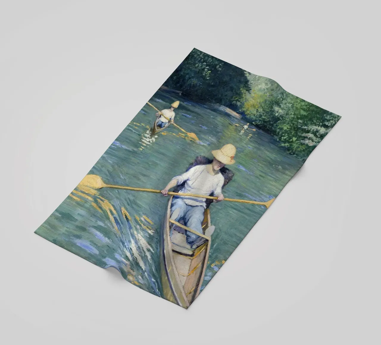 Gustave Caillebotte "Skiffs" - Impressionism & Leisure Art P telo mare da NorwesClub
