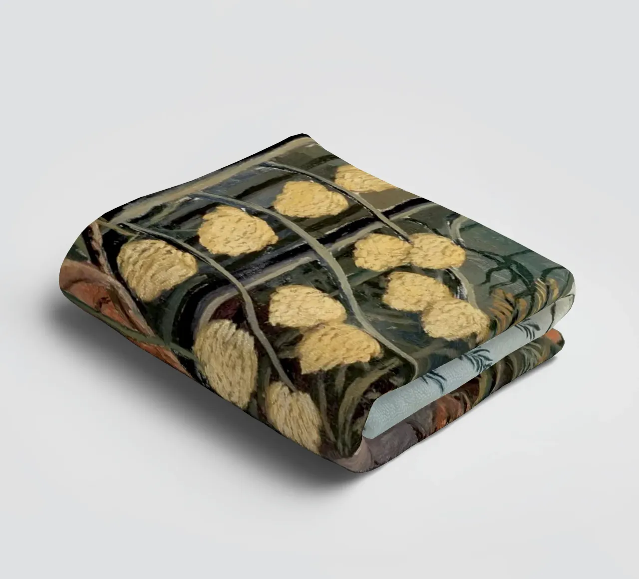 Henri Rousseau "Tiger & Buffalo" - Naïve Art Jungle Print towel by NorwesClub