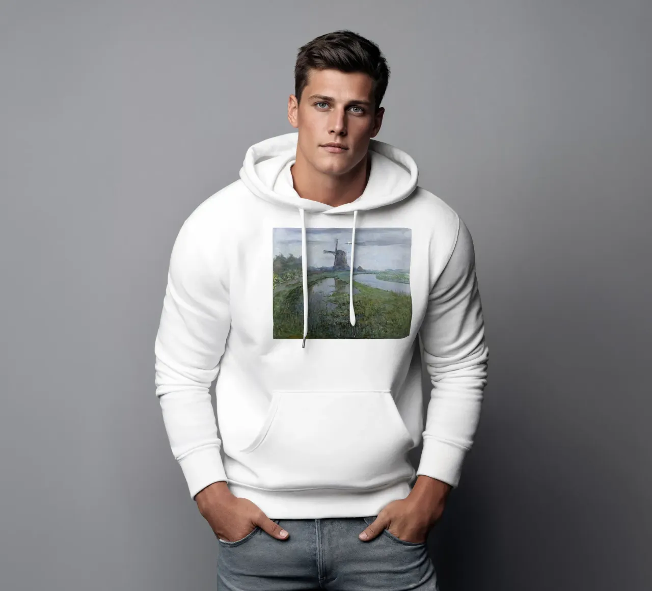 Piet Mondrian: East Mutual Mill - Modernismo temprano en Holanda sudadera con capucha de NorwesClub