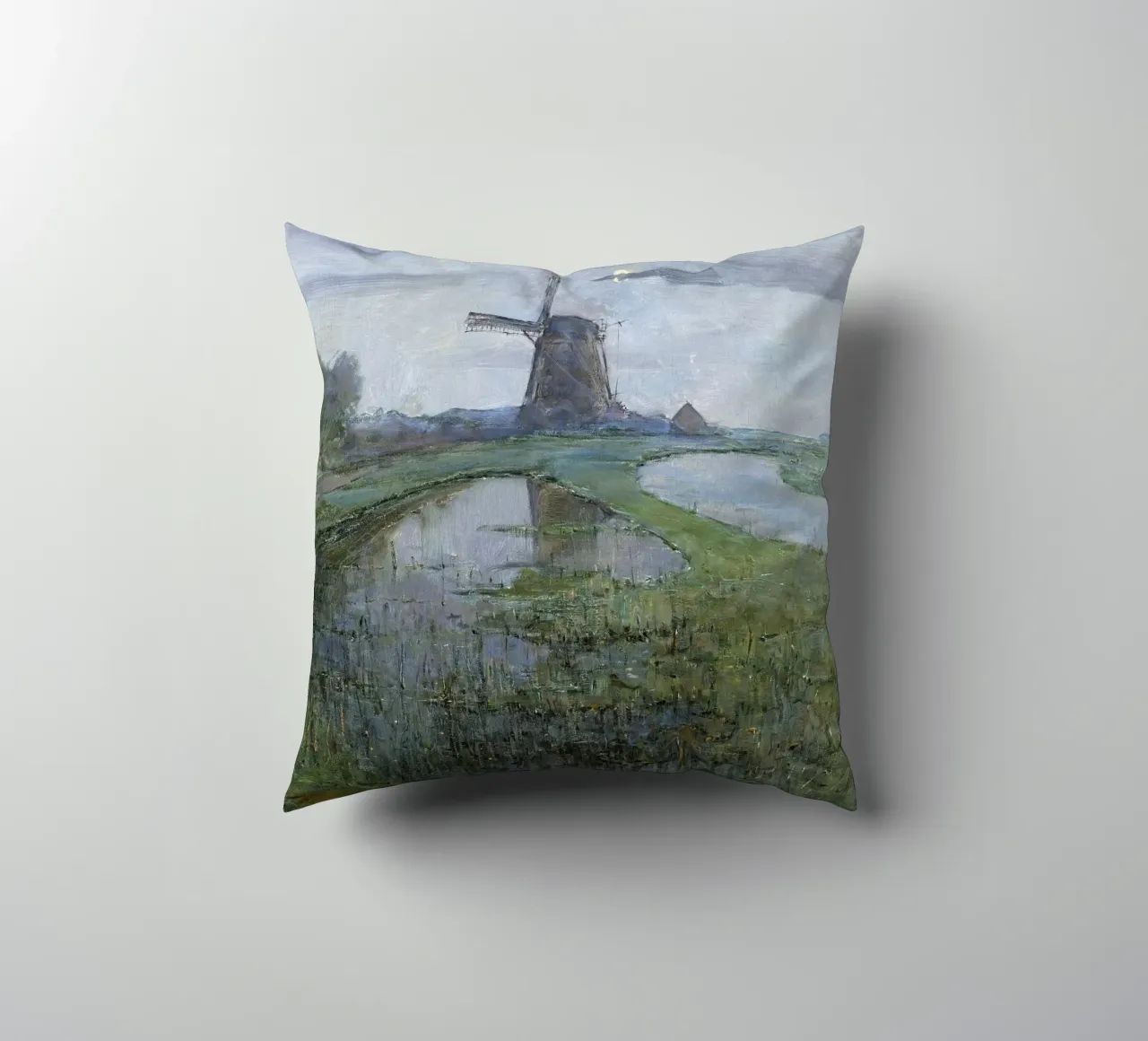 Piet Mondrian: East Mutual Mill - Terreni olandesi del primo modernismo cuscino da NorwesClub