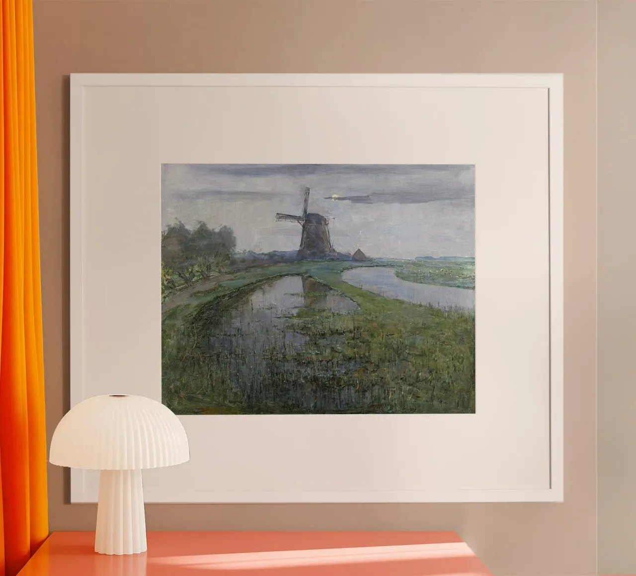 Piet Mondrian: East Mutual Mill - Early Modernist Dutch Lands hahnemühle by NorwesClub