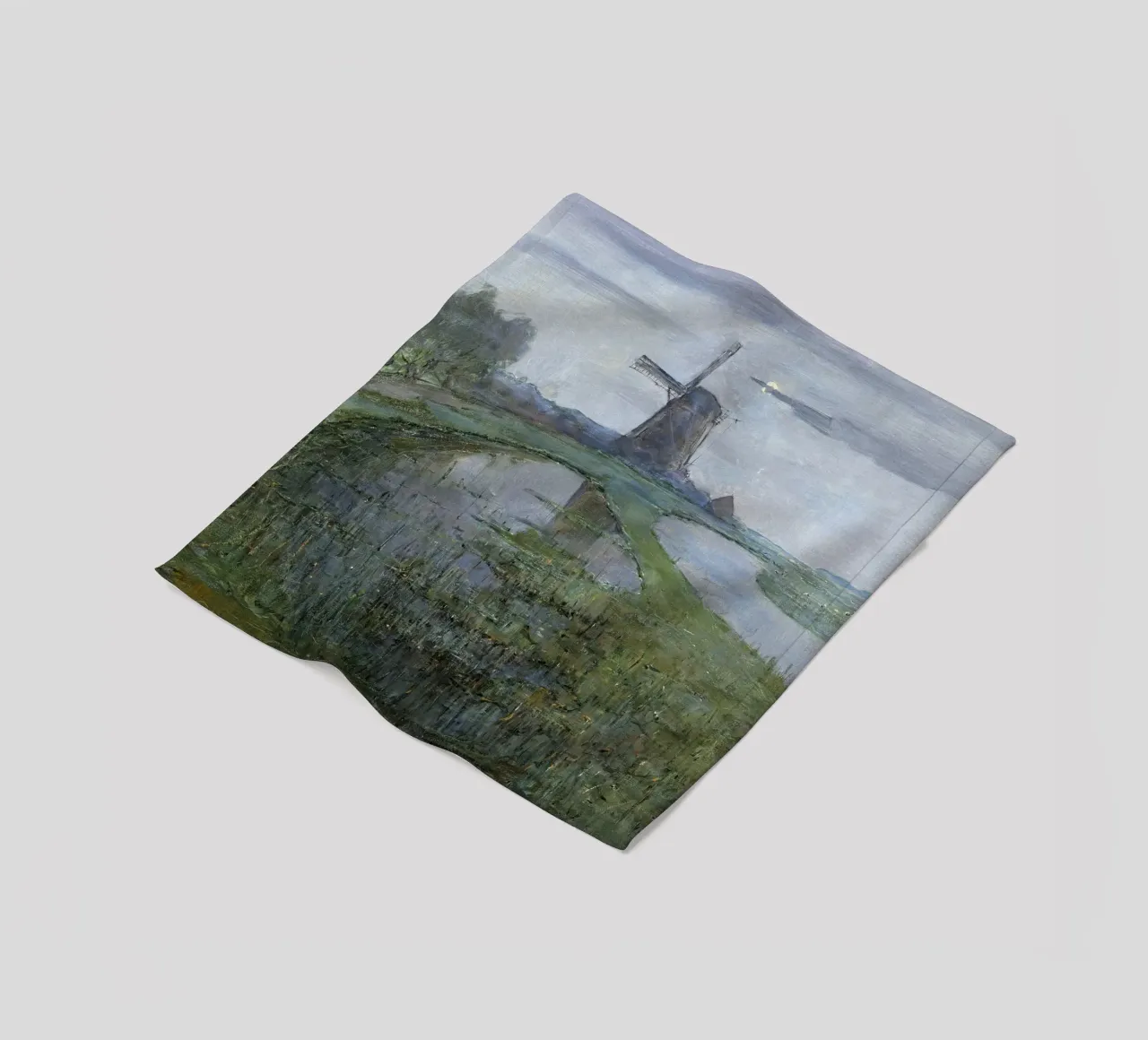 Piet Mondrian: East Mutual Mill - Early Modernist Dutch Lands fleece blanket by NorwesClub