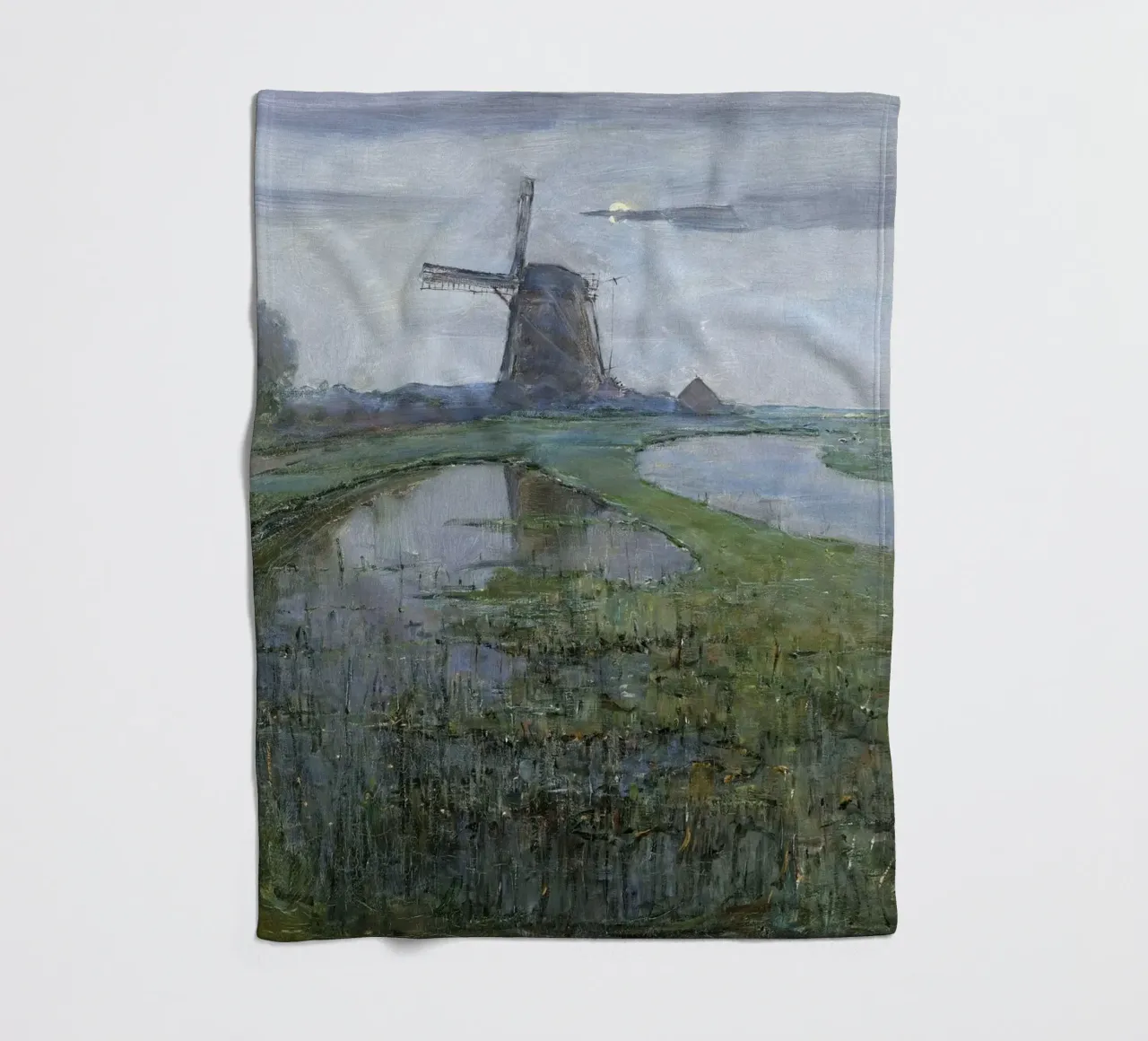 Piet Mondrian: East Mutual Mill - Early Modernist Dutch Lands fleece blanket by NorwesClub