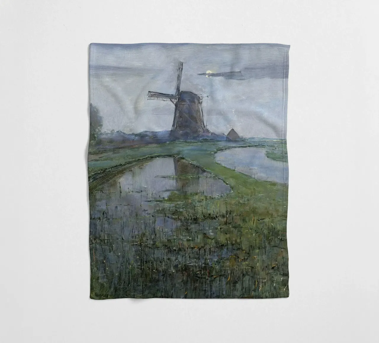 Piet Mondrian: East Mutual Mill - Early Modernist Dutch Lands fleece blanket by NorwesClub