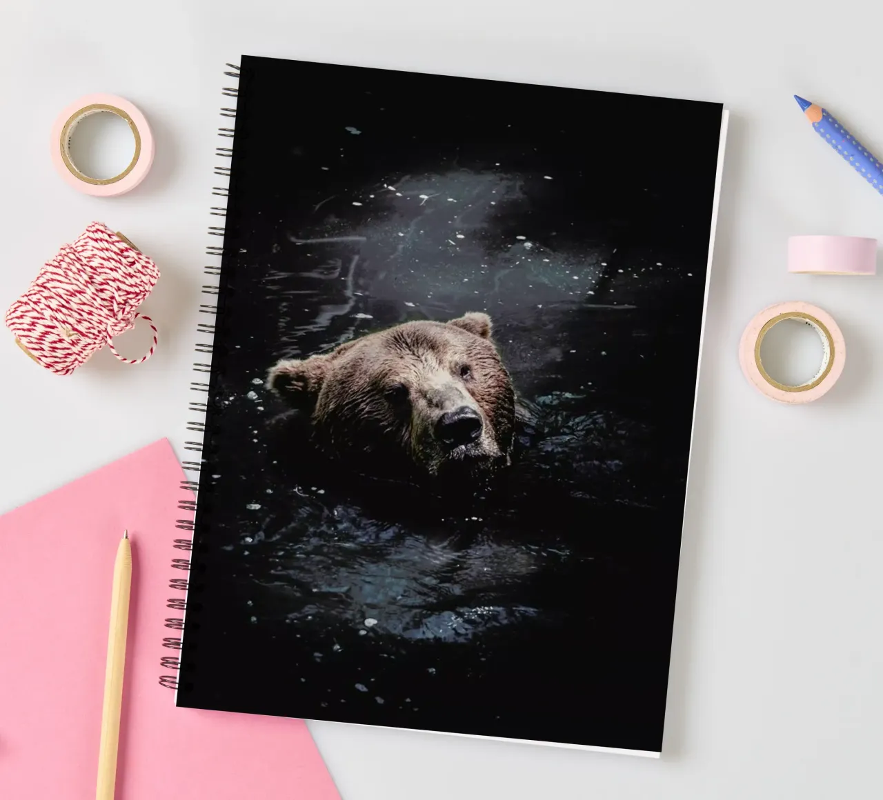 Grizzly Paddle @nilsleithold spiral notebook by EyeEm Mobile GmbH