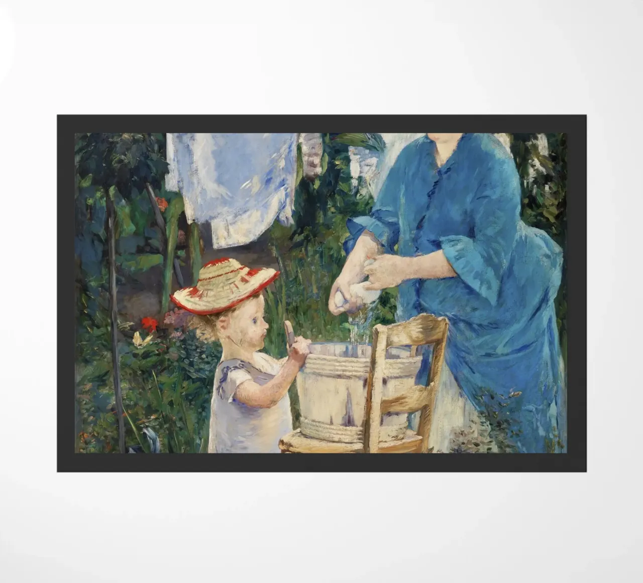 Édouard Manet : "Lessive" - Scène de vie quotidienne impressionniste Po paillasson de NorwesClub