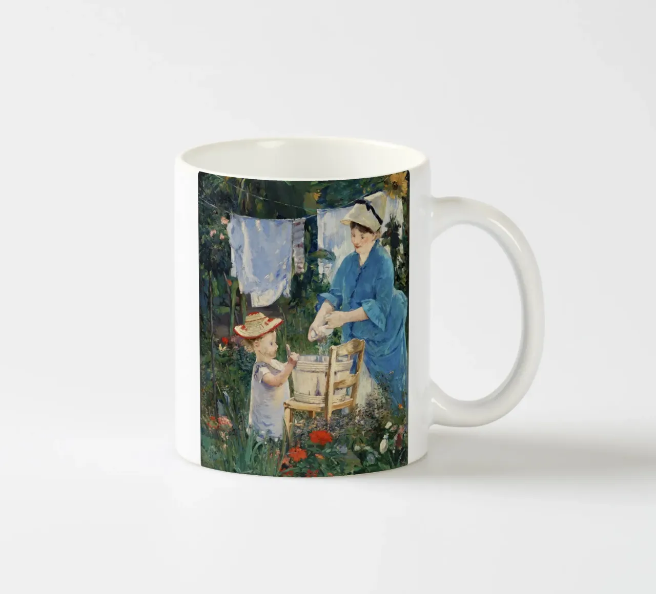 Édouard Manet: "Wasserij" - Impressionistische scène uit het dagelijks leven Po keramische mok van NorwesClub