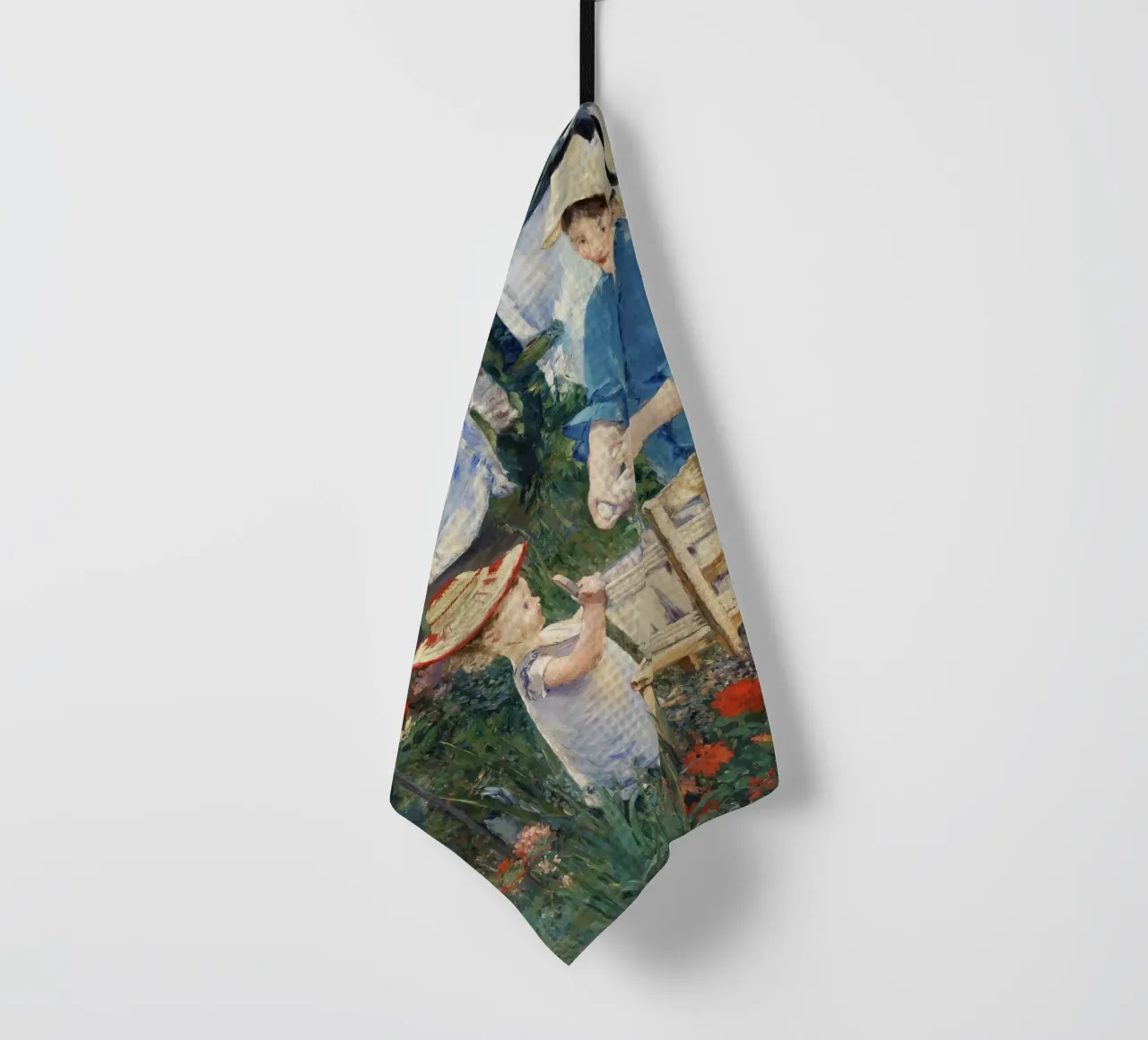 Édouard Manet : "Lessive" - Scène de vie quotidienne impressionniste Po torchon de NorwesClub