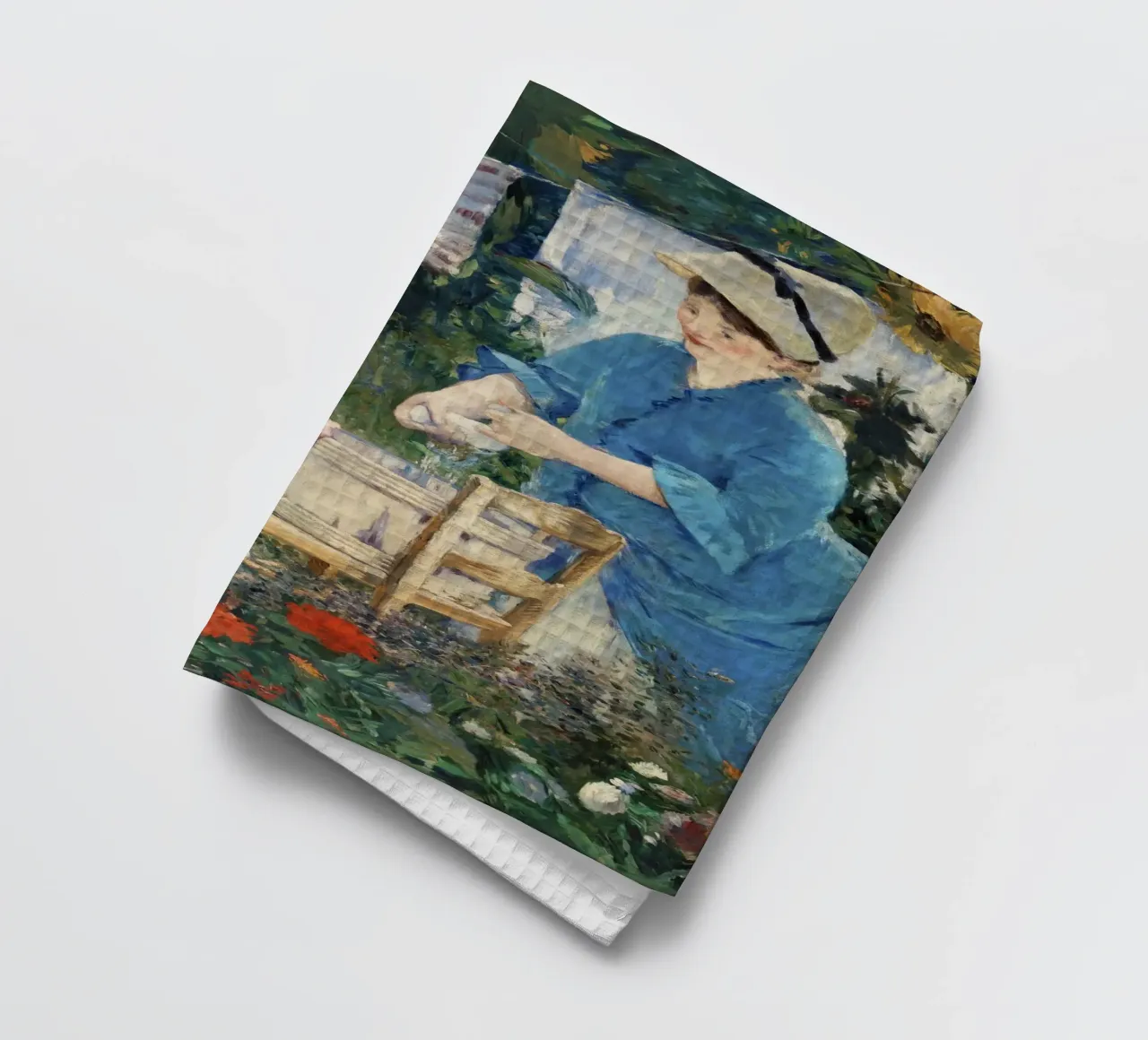 Édouard Manet : "Lessive" - Scène de vie quotidienne impressionniste Po torchon de NorwesClub