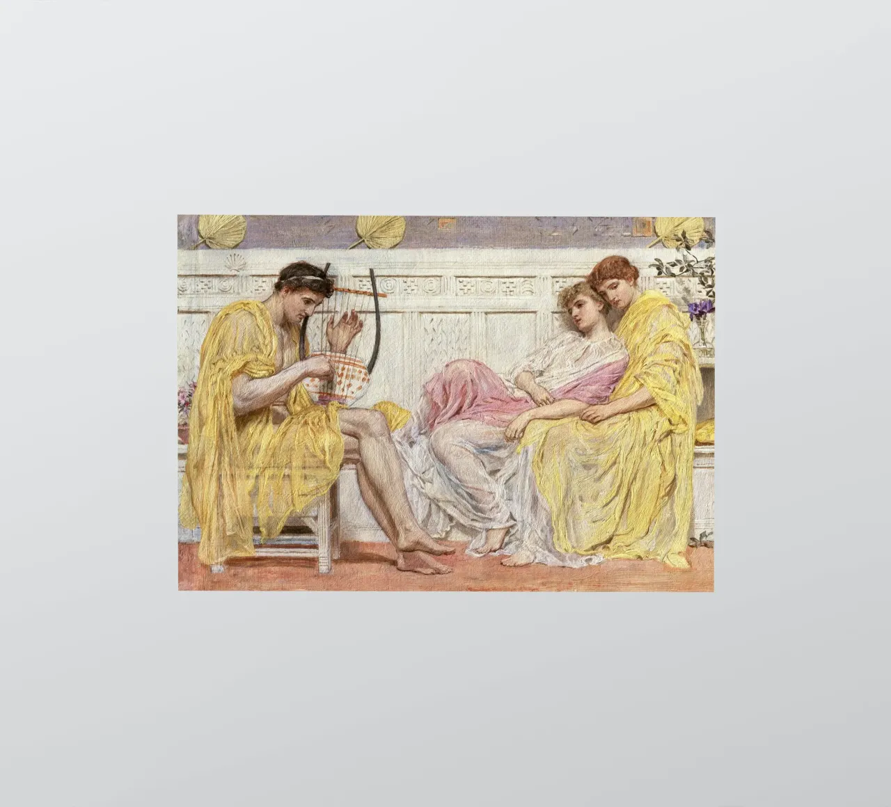 Albert Moore: "Un musicista" - Movimento Estetico Classico Be adesivo da NorwesClub