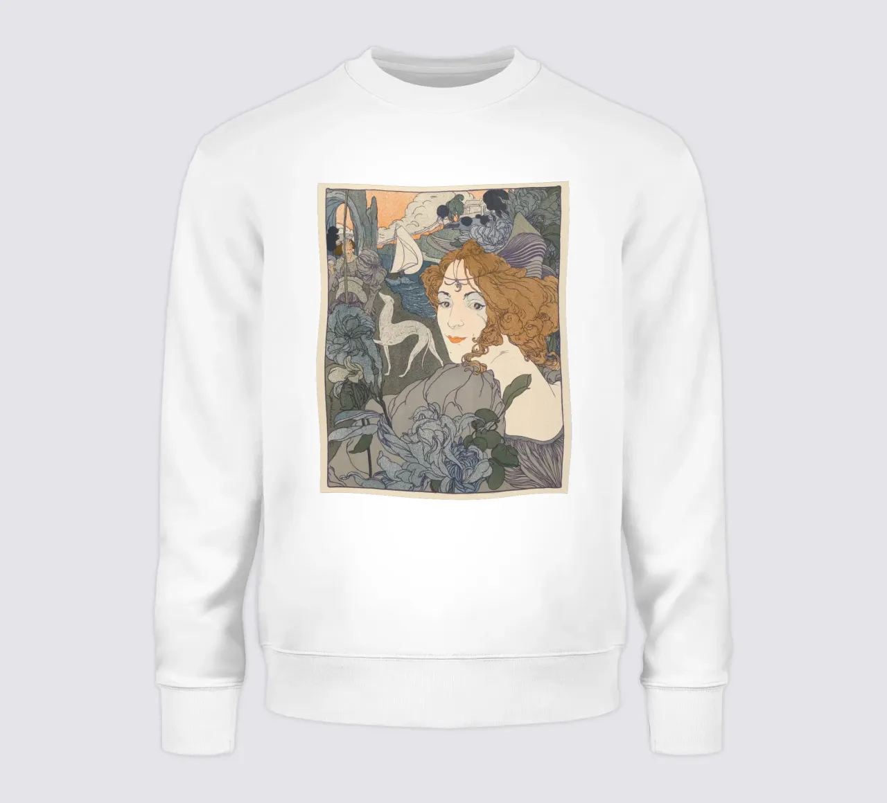 Georges de Feure: "Retour" - Exquisite Art Nouveau Poster Pr sweatshirt by NorwesClub