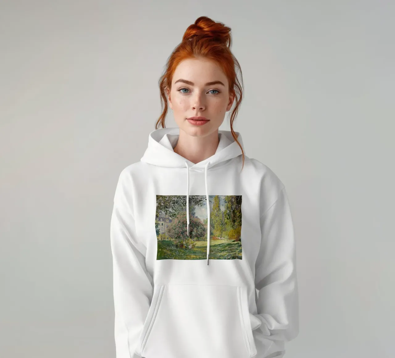 Claude Monet: "Der Parc Monceau" - Lebendiger impressionistischer Garten Hoodie von NorwesClub