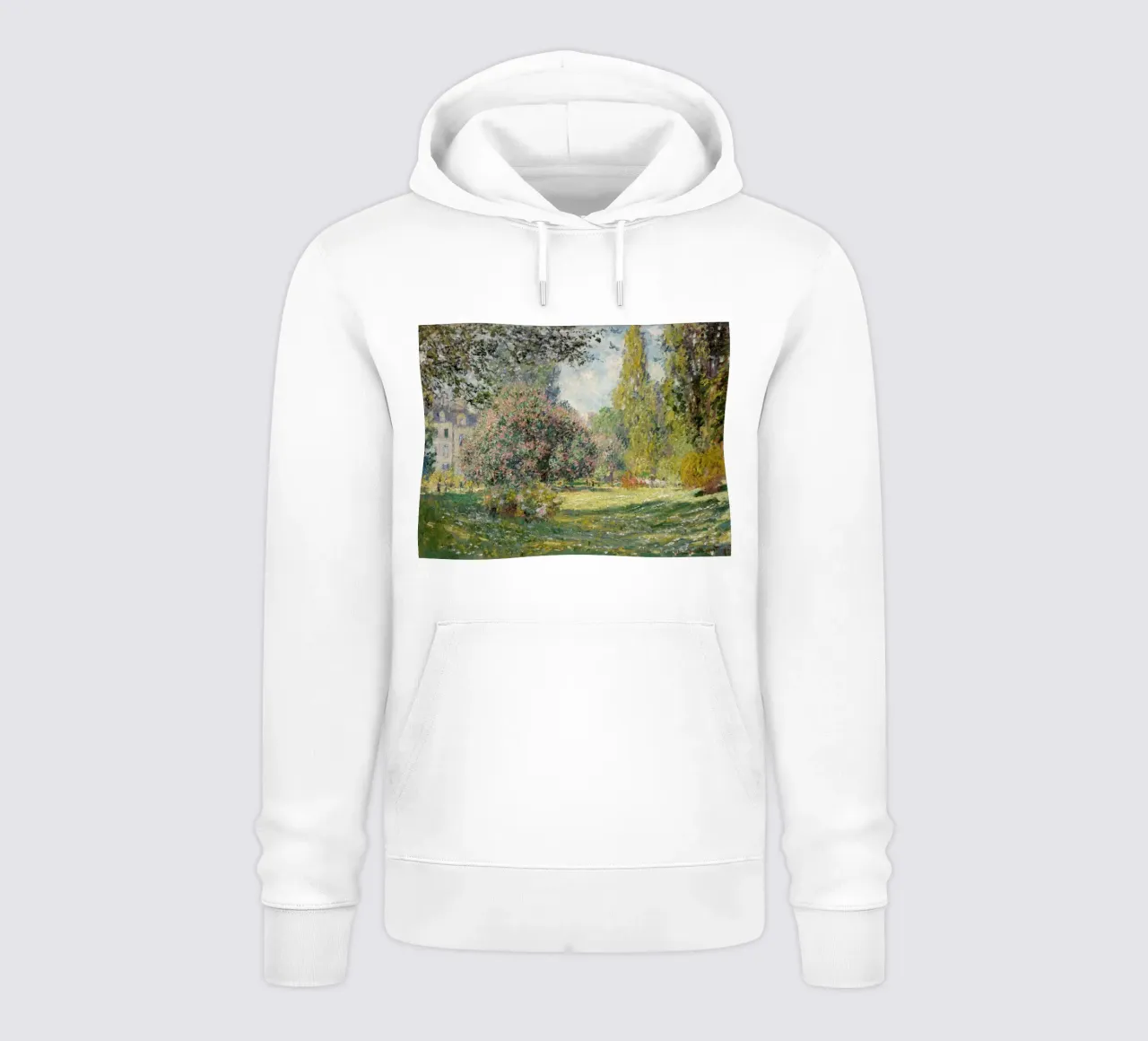 Claude Monet: "Der Parc Monceau" - Lebendiger impressionistischer Garten Hoodie von NorwesClub