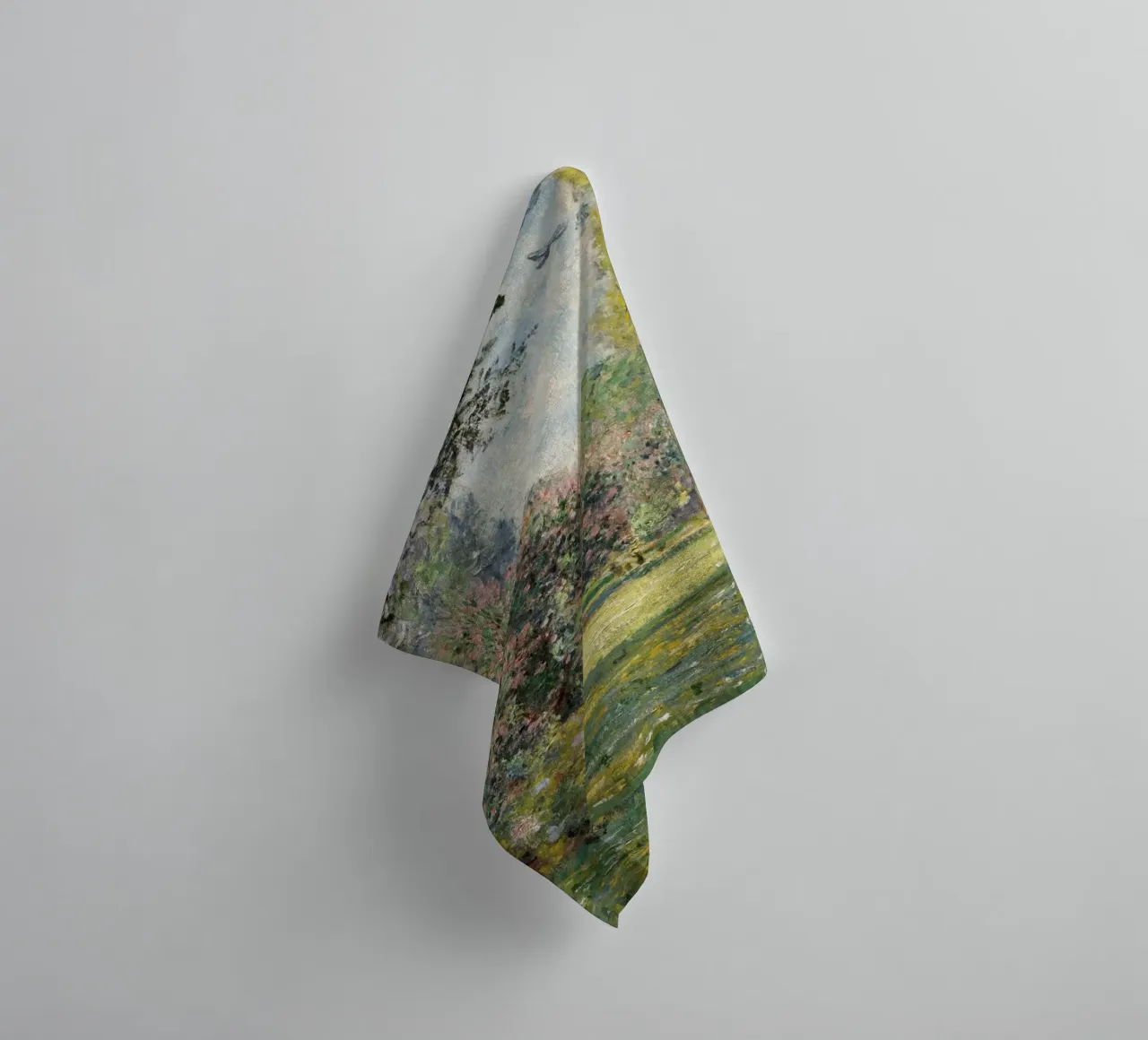 Claude Monet: "The Parc Monceau" - Vibrant Impressionist Gar towel by NorwesClub