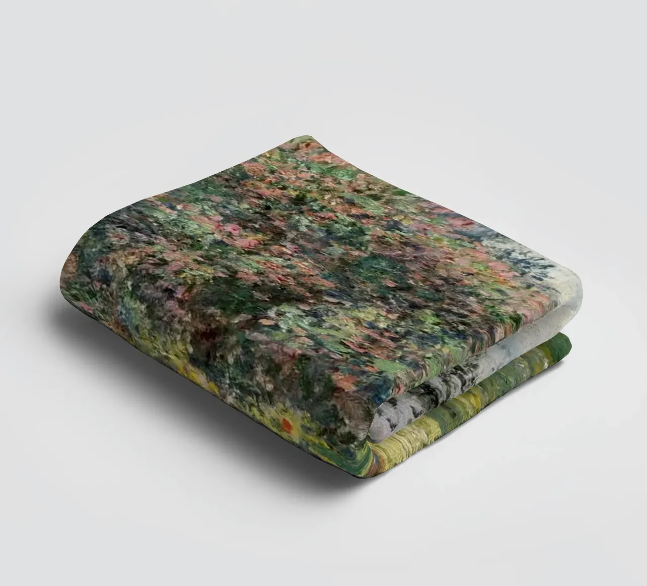 Claude Monet: "The Parc Monceau" - Vibrant Impressionist Gar towel by NorwesClub