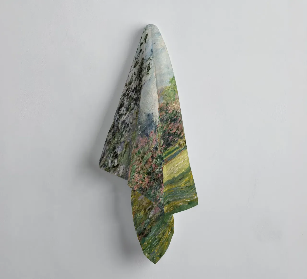 Claude Monet: "The Parc Monceau" - Vibrant Impressionist Gar towel by NorwesClub