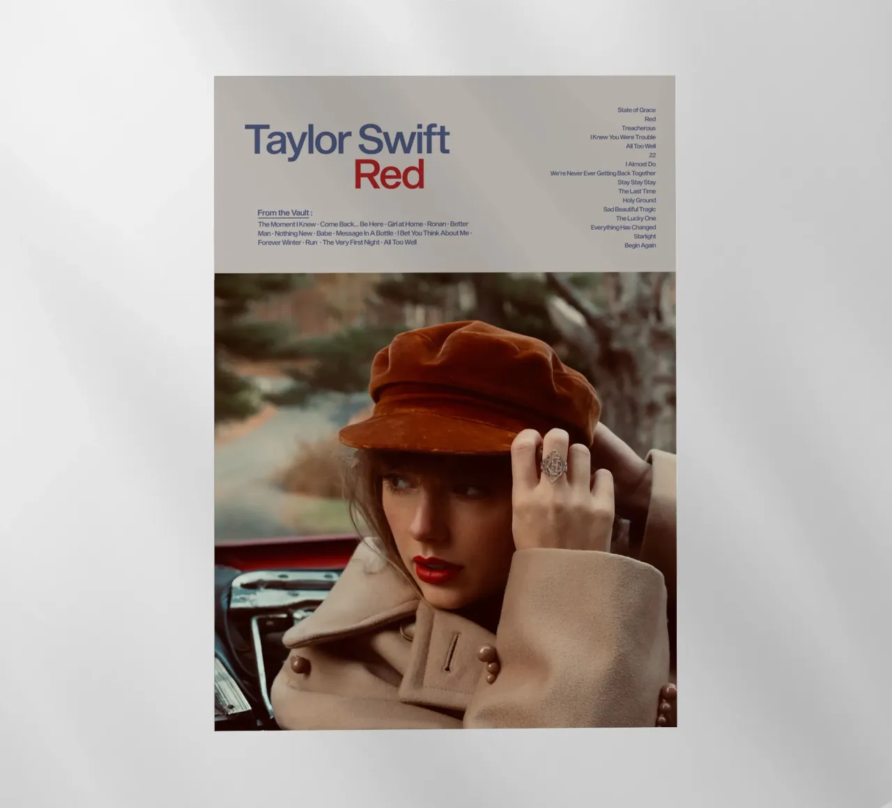 Red Taylor’s Version pellicola backlit da Attaboy Dsgn