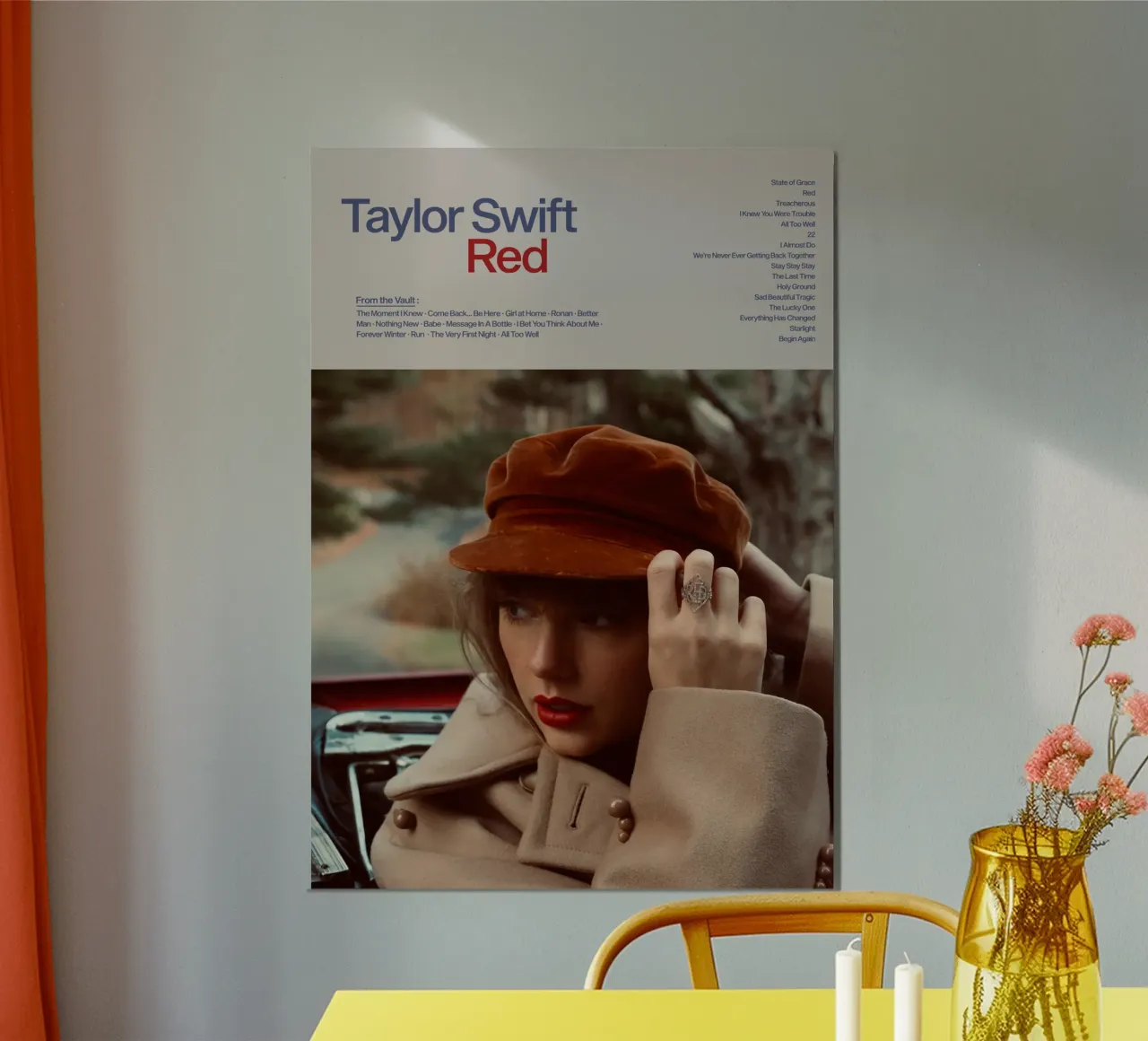 Red Taylor’s Version alluminio dibond da Attaboy Dsgn