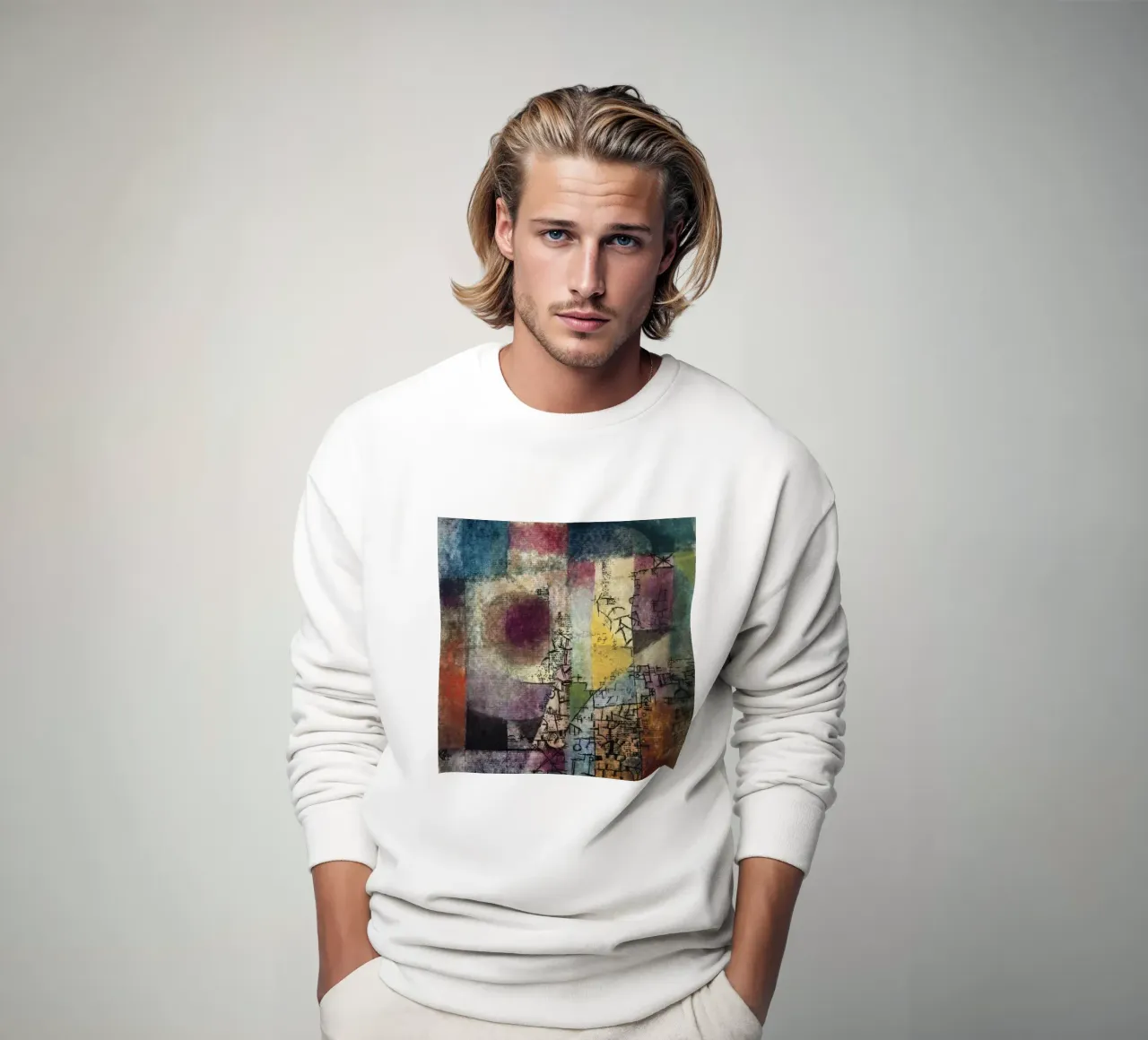 Paul Klee - Abstract Expressionism | Modern Art Geometric Sh sweatshirt by NorwesClub