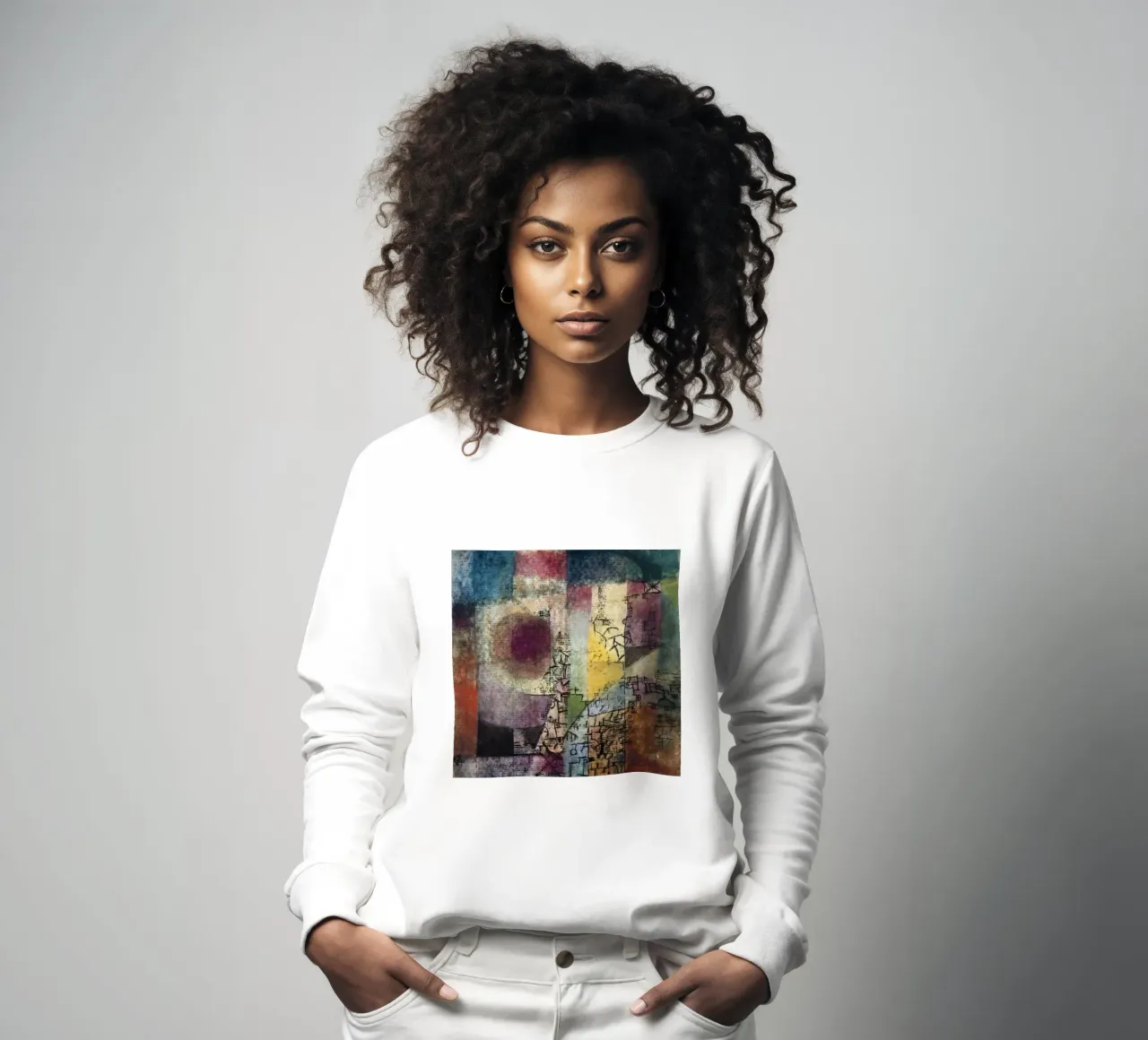 Paul Klee - Abstract Expressionism | Modern Art Geometric Sh sweatshirt by NorwesClub