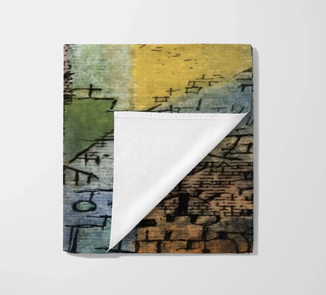 Paul Klee - Abstract Expressionism | Modern Art Geometric Sh beach towel by NorwesClub