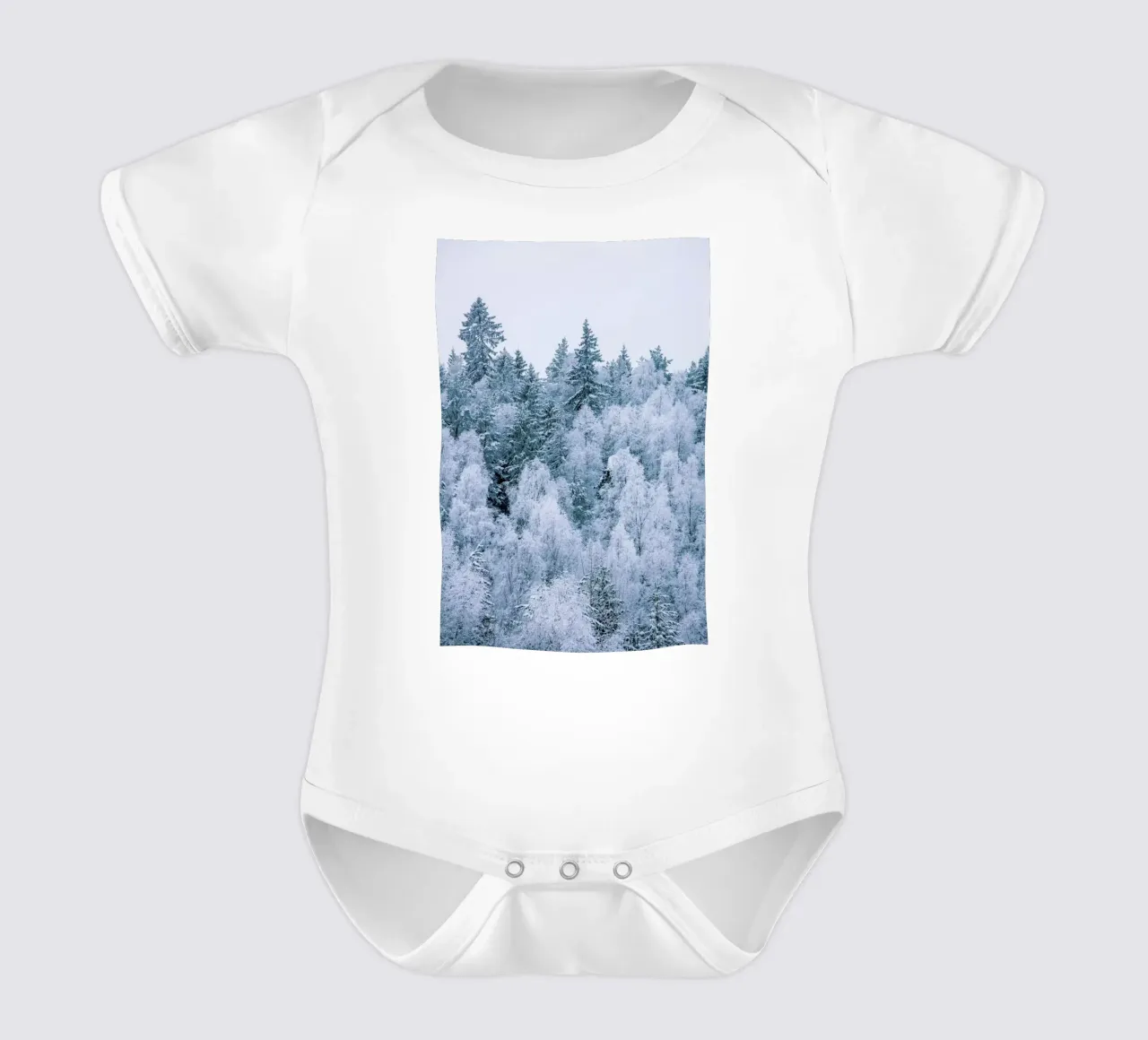 Frosted Firs body neonato maniche corte da METROPOLIS