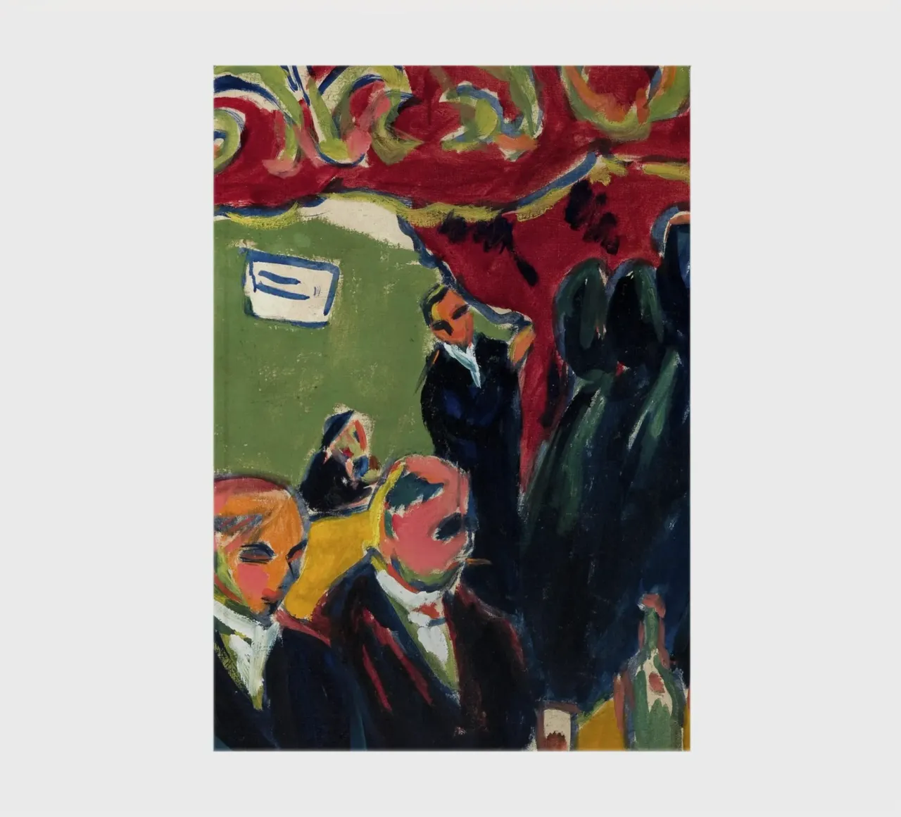Kirchner - Expressionist Tavern Scene | Modern Art Nightlife Notizbuch von NorwesClub