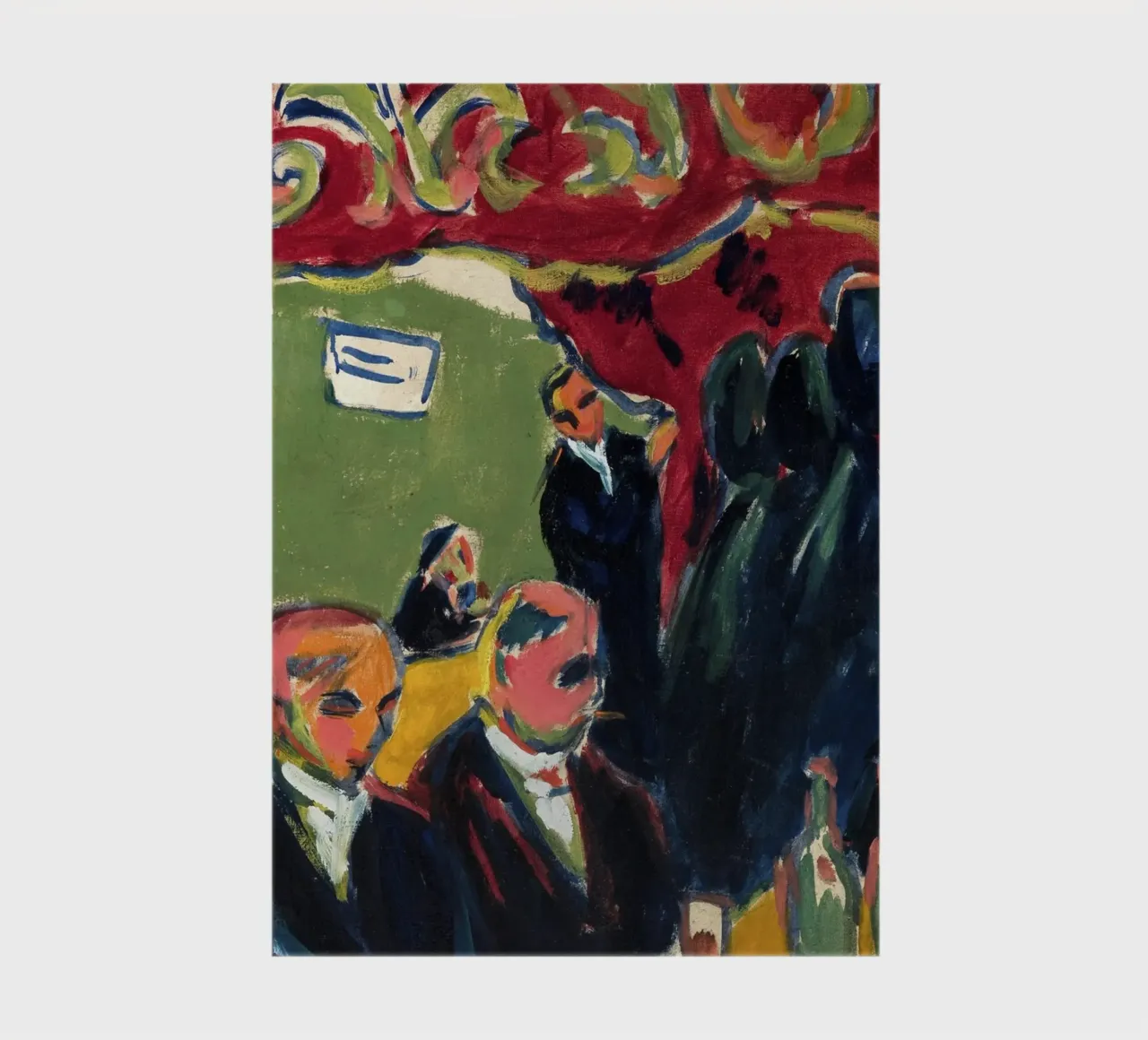 Kirchner - Expressionist Tavern Scene | Modern Art Nightlife Notizbuch von NorwesClub
