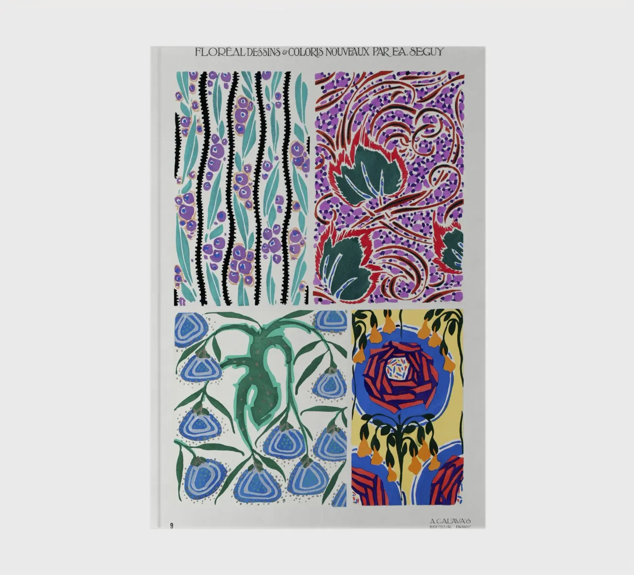 Séguy - Motivi floreali Art Nouveau | Botanici decorativi diario da NorwesClub
