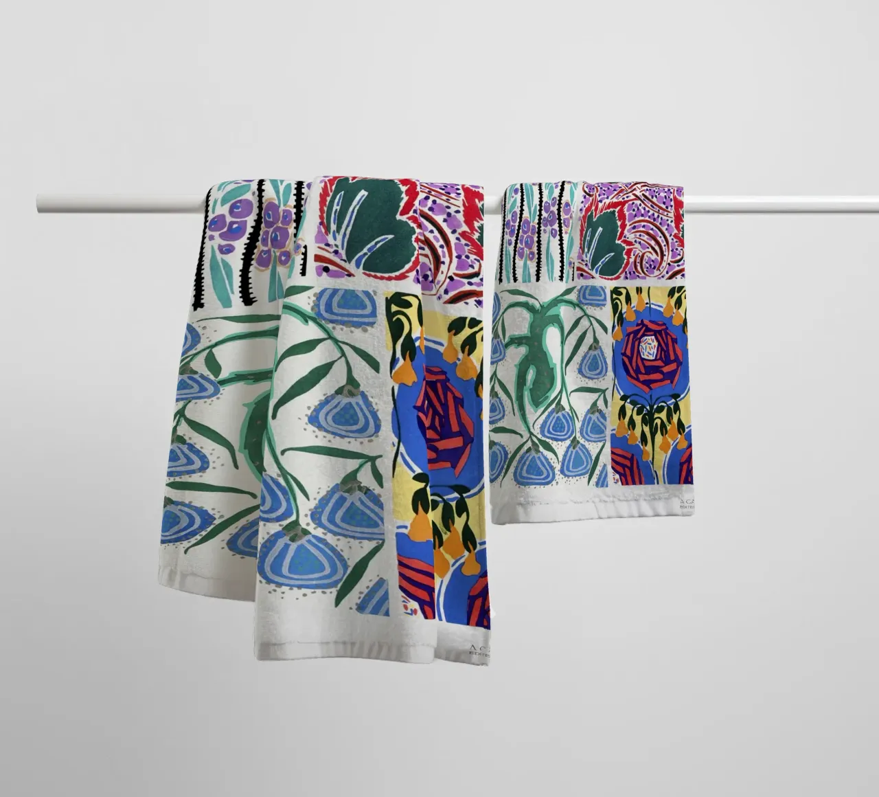 Séguy - Art Nouveau Floral Patterns | Decorative Botanical towel by NorwesClub