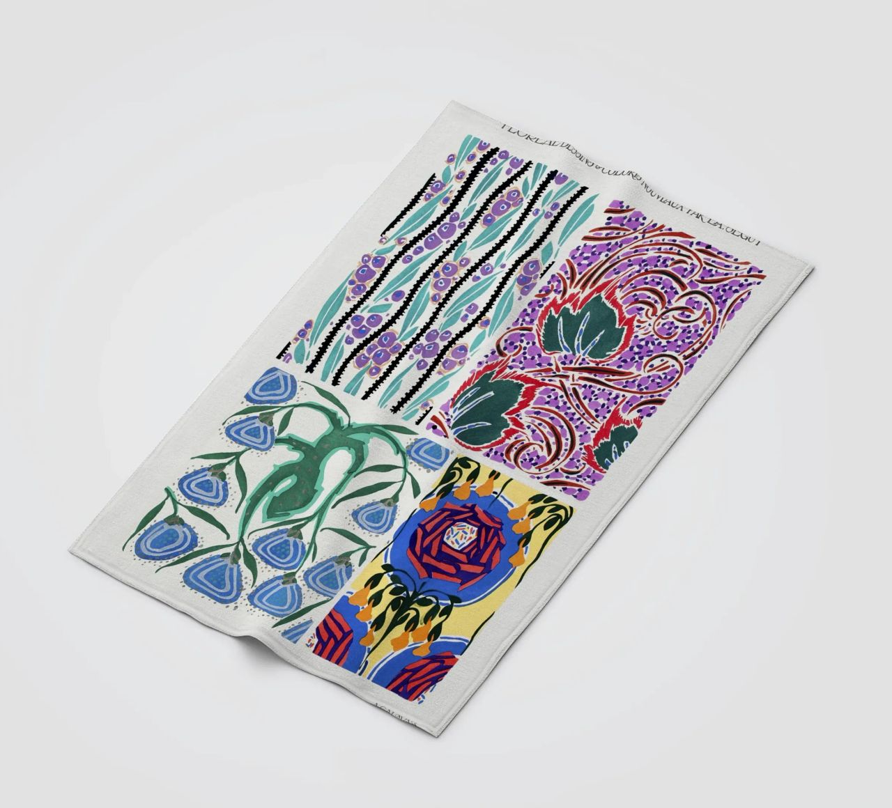 Séguy - Motivi floreali Art Nouveau | Botanici decorativi coperta in pile da NorwesClub