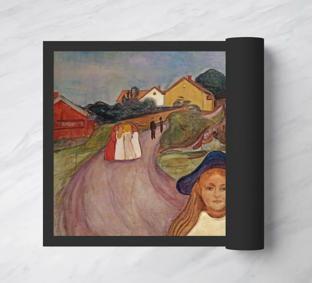 Edvard Munch - Strada espressionista verso Aasgaardstrand | Emotio zerbino da NorwesClub