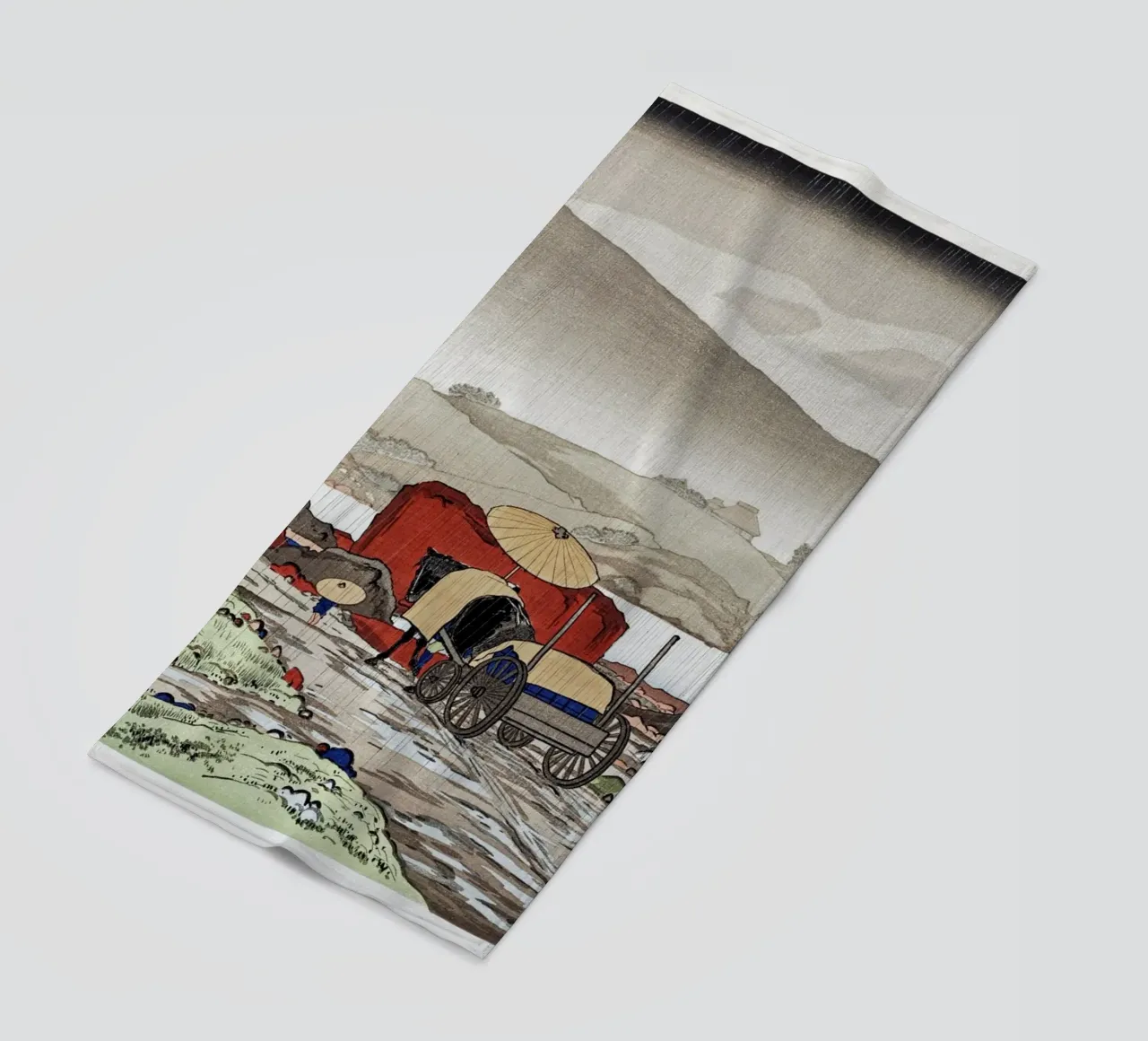 Goyo Hashiguchi - Pioggia di Shin-hanga a Yabakei | Terra giapponese telo mare da NorwesClub