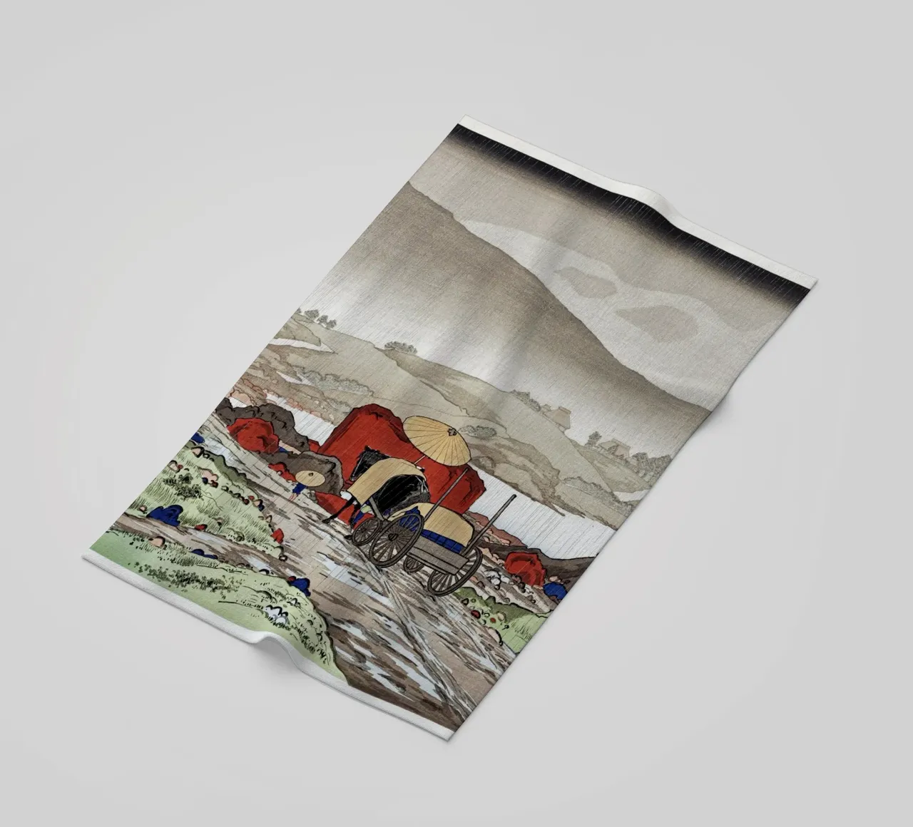 Goyo Hashiguchi - Pioggia di Shin-hanga a Yabakei | Terra giapponese telo mare da NorwesClub